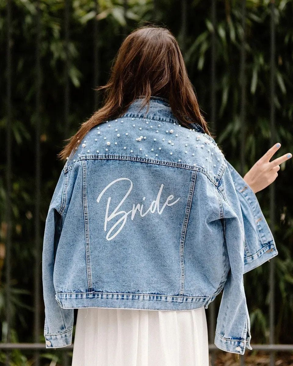 Bride Pearl Denim jacket