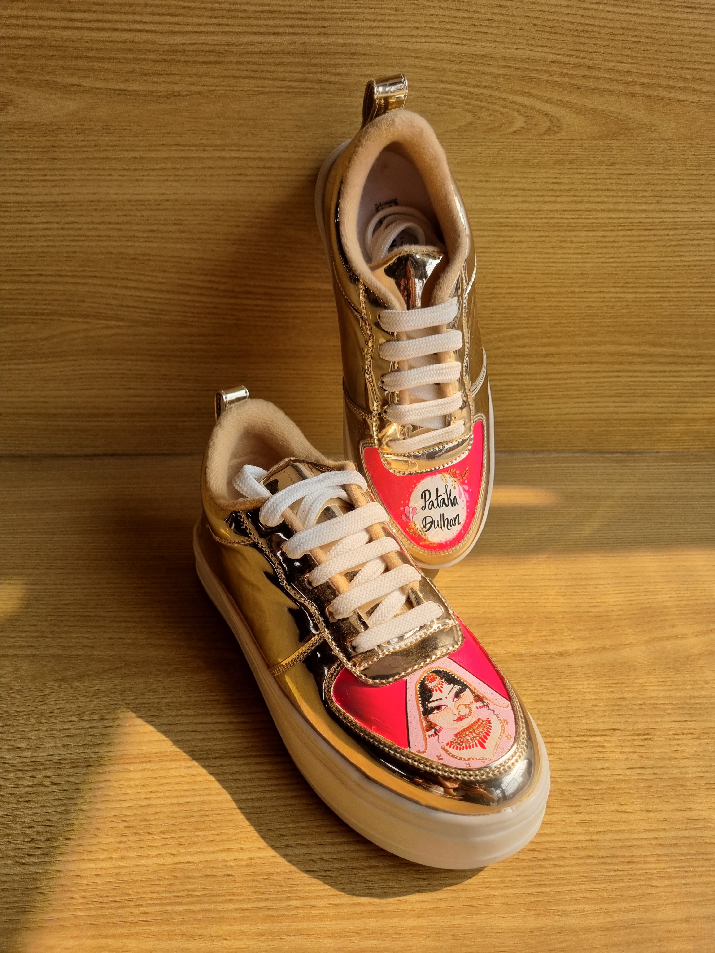 LED RECHARGEABLE GOLDEN BRIDAL  sneakers