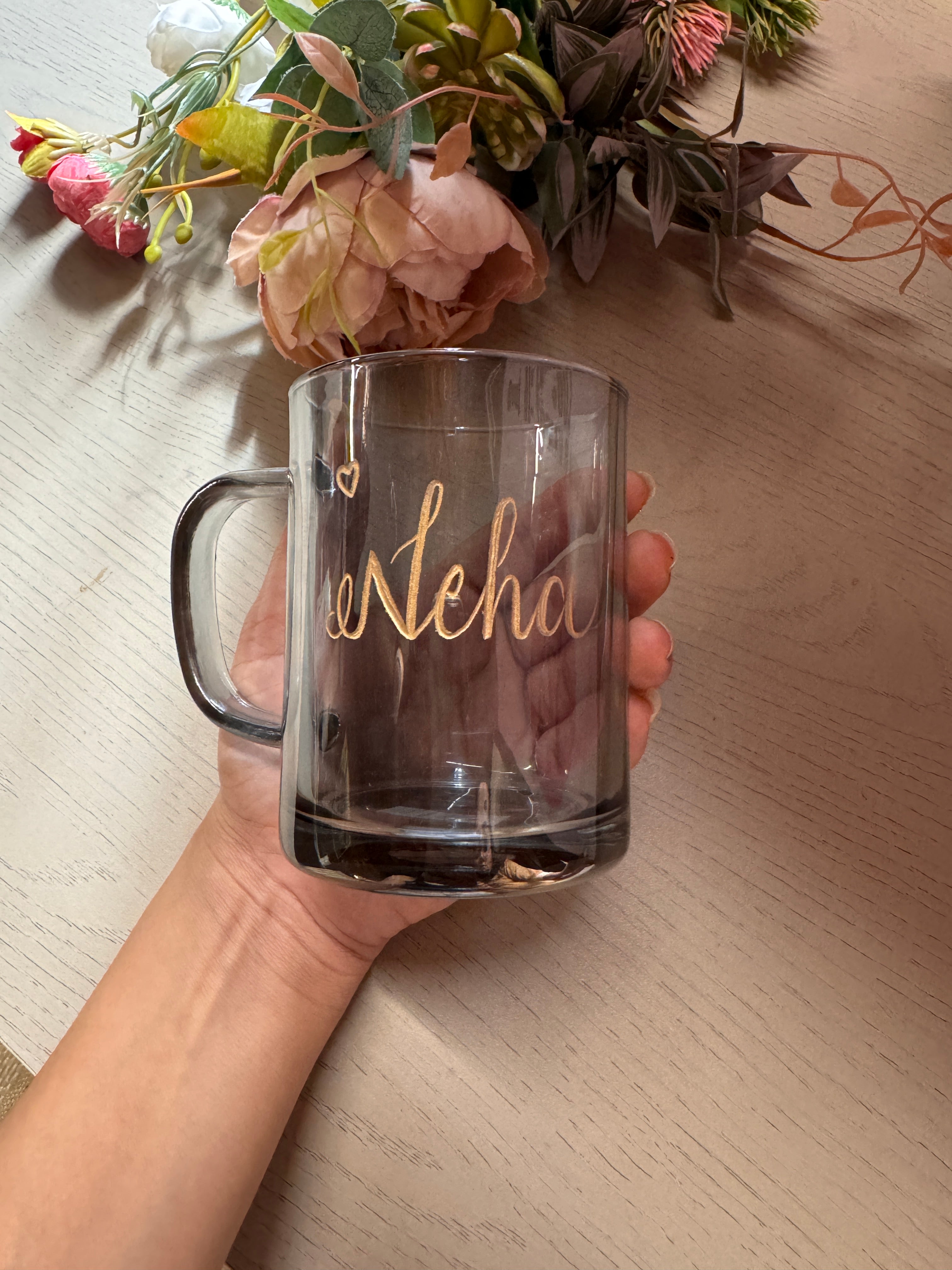 Black Engraved coffee mug(microwave safe)