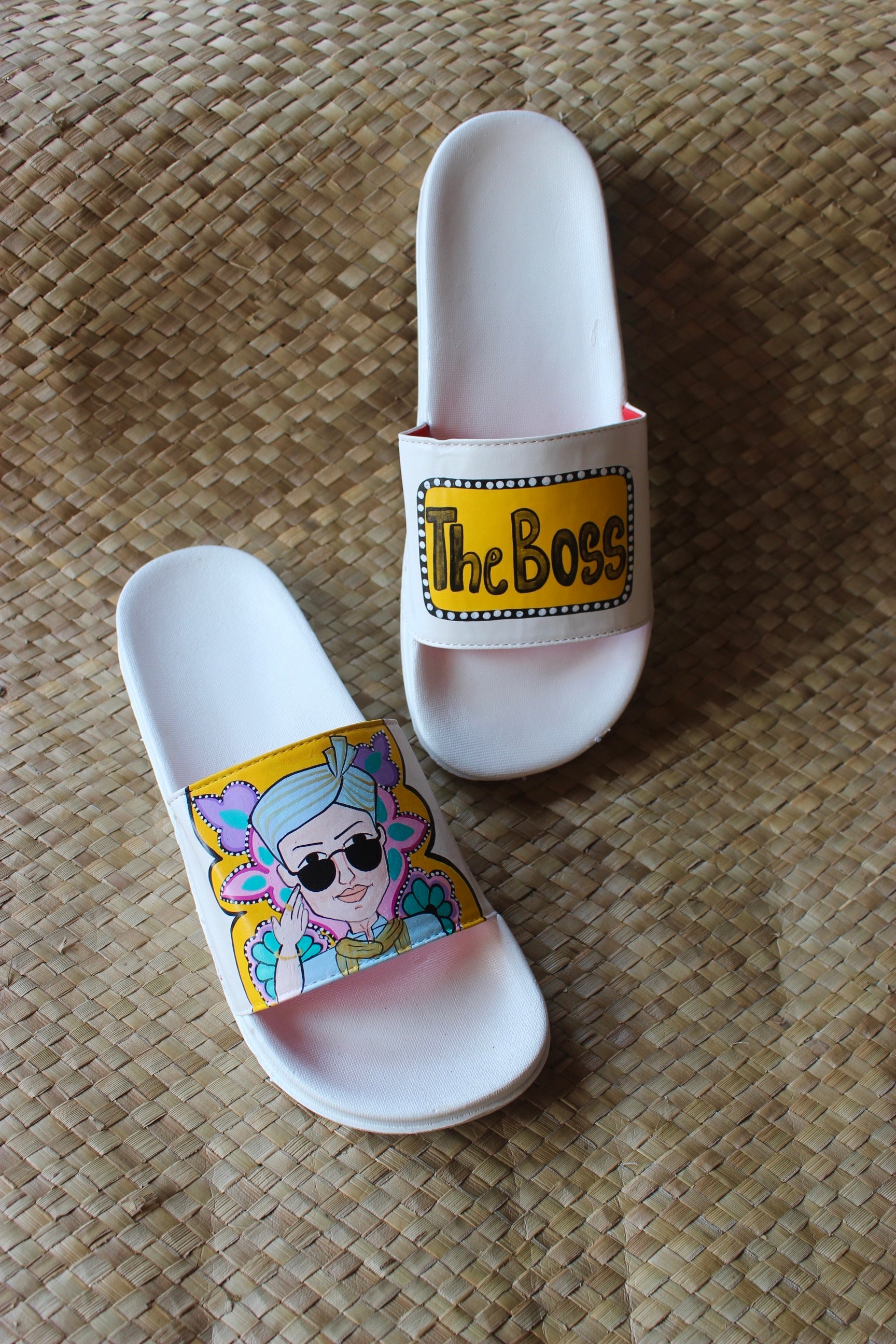The boss white slides