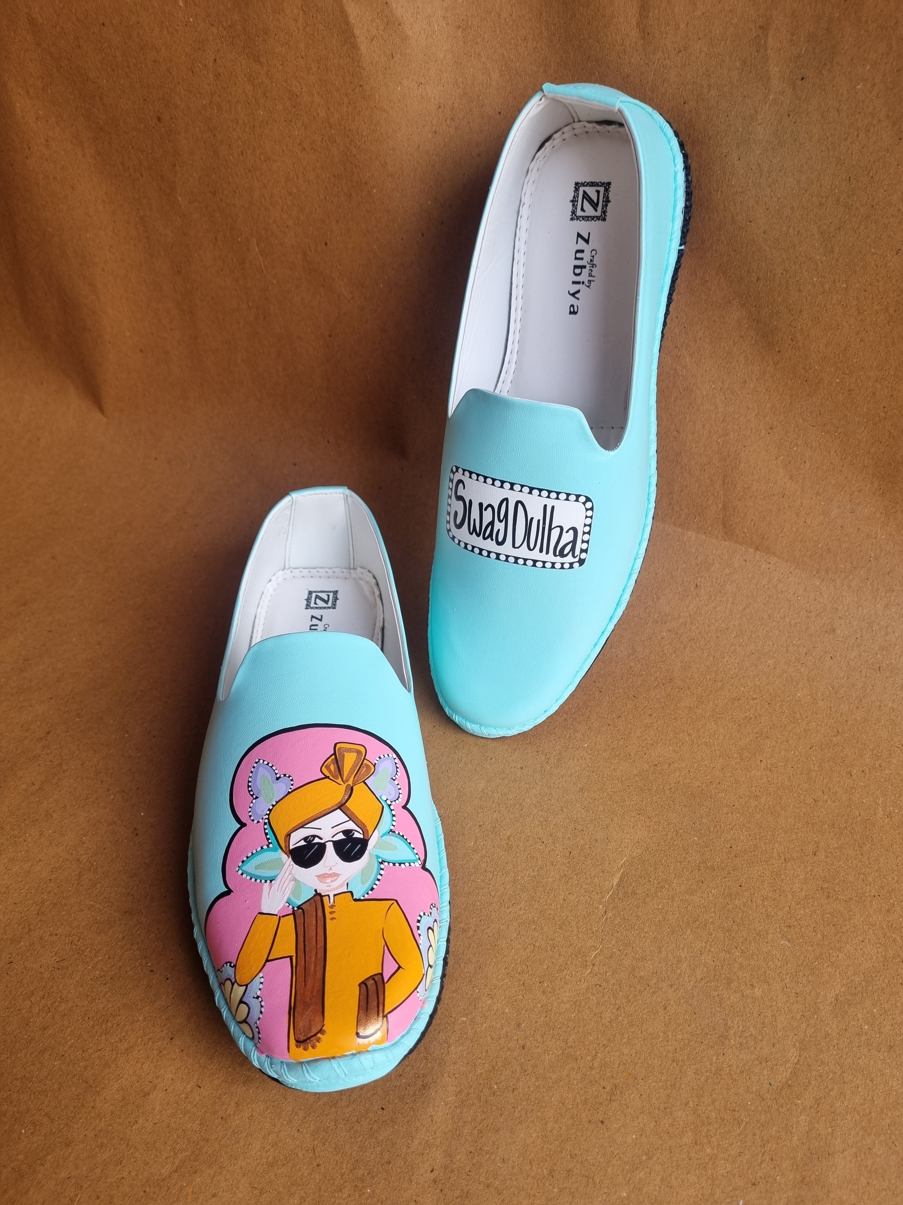 Ice blue dulha mojris