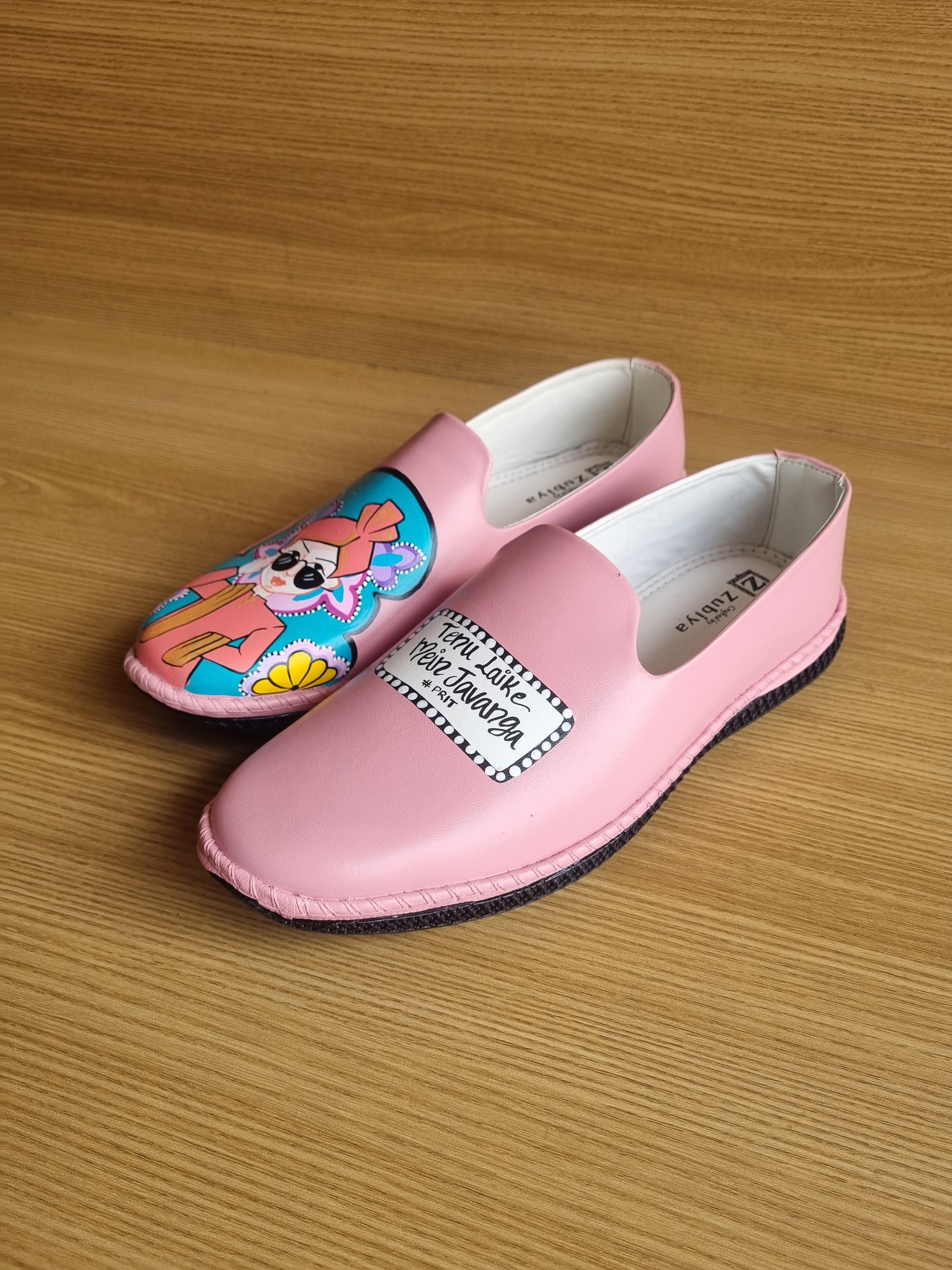 Pastel pink  dulha mojris