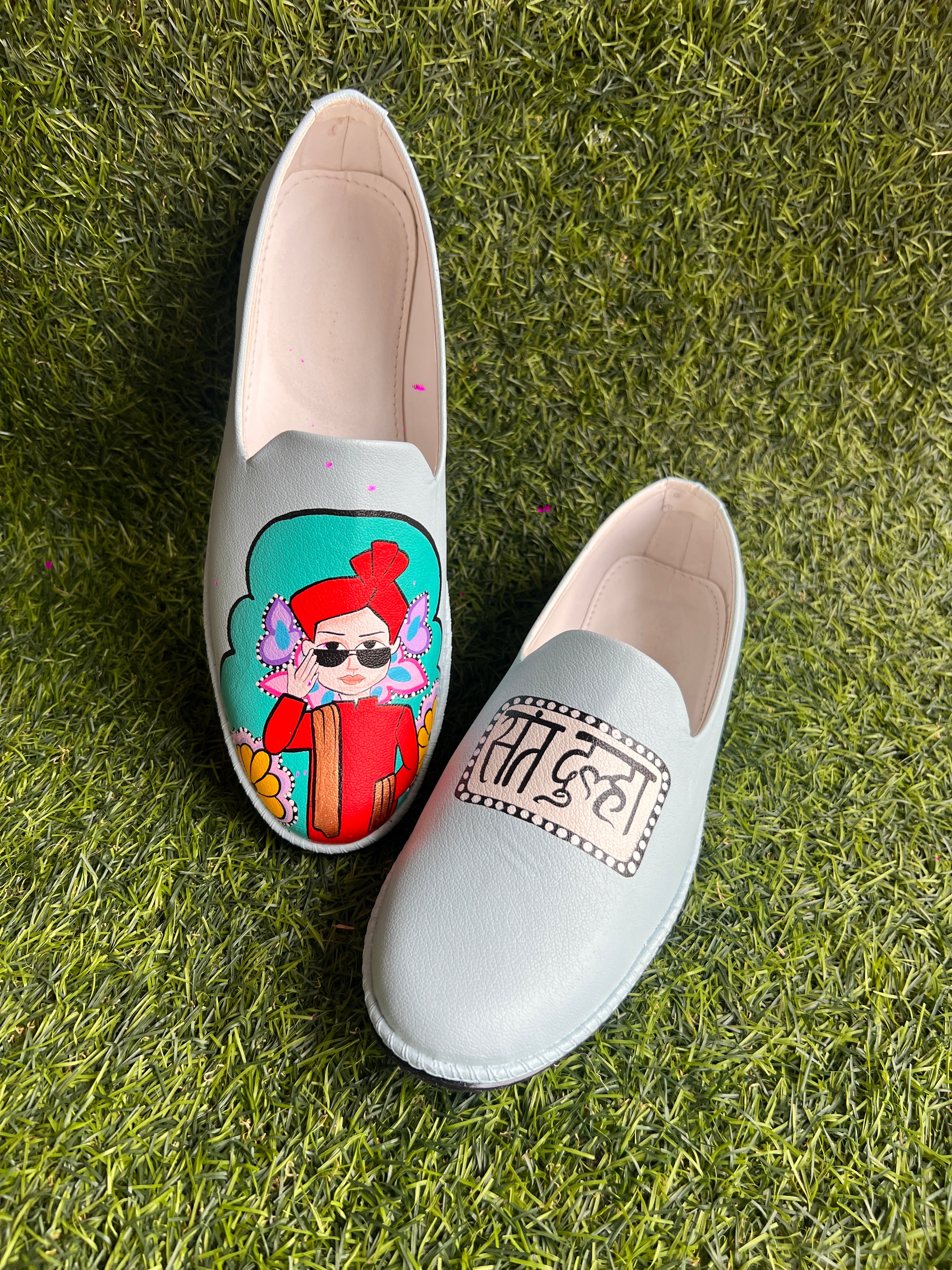 Nautanki - sant powder blue swag couple combo