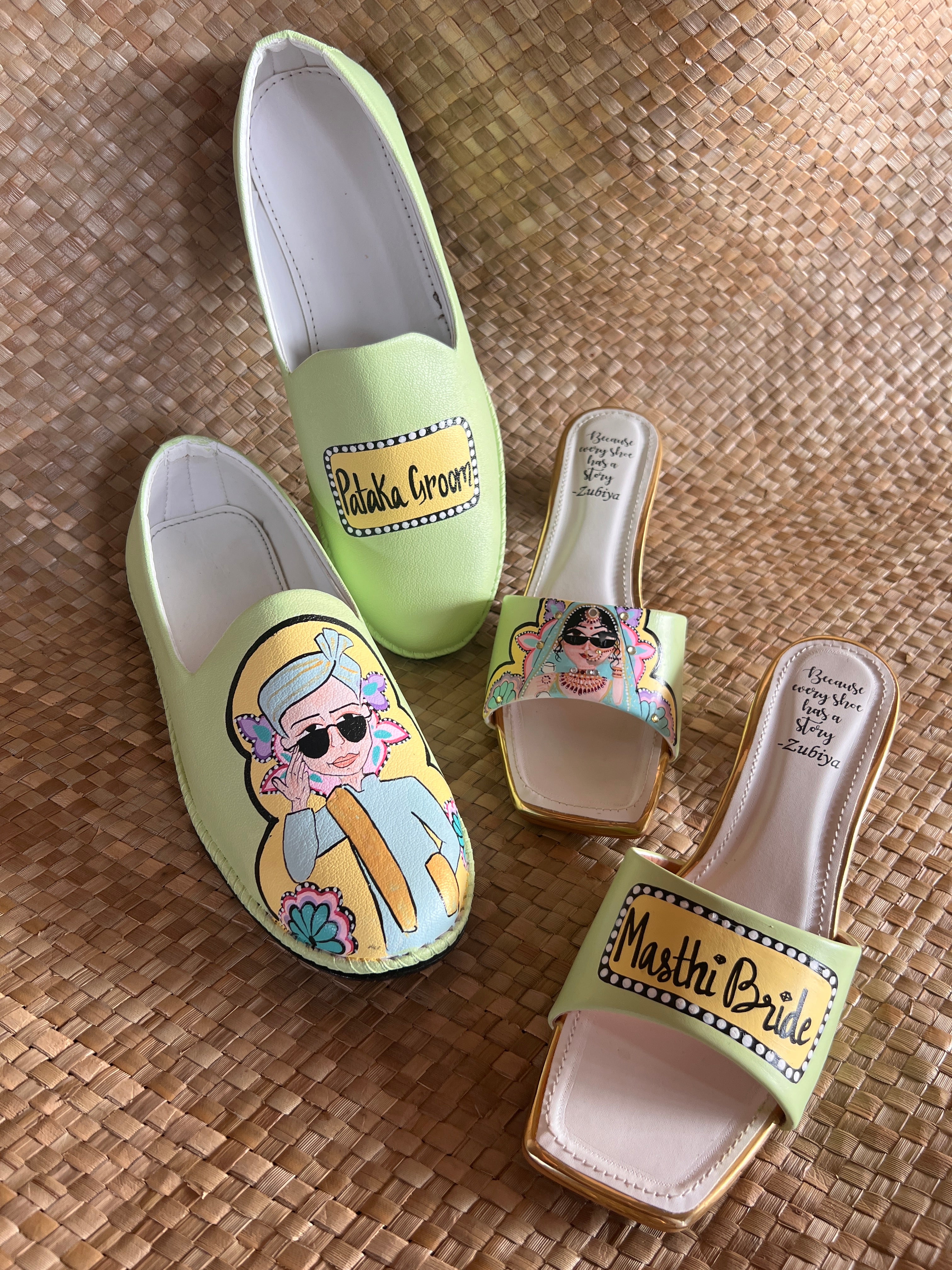 Mint green couple combo