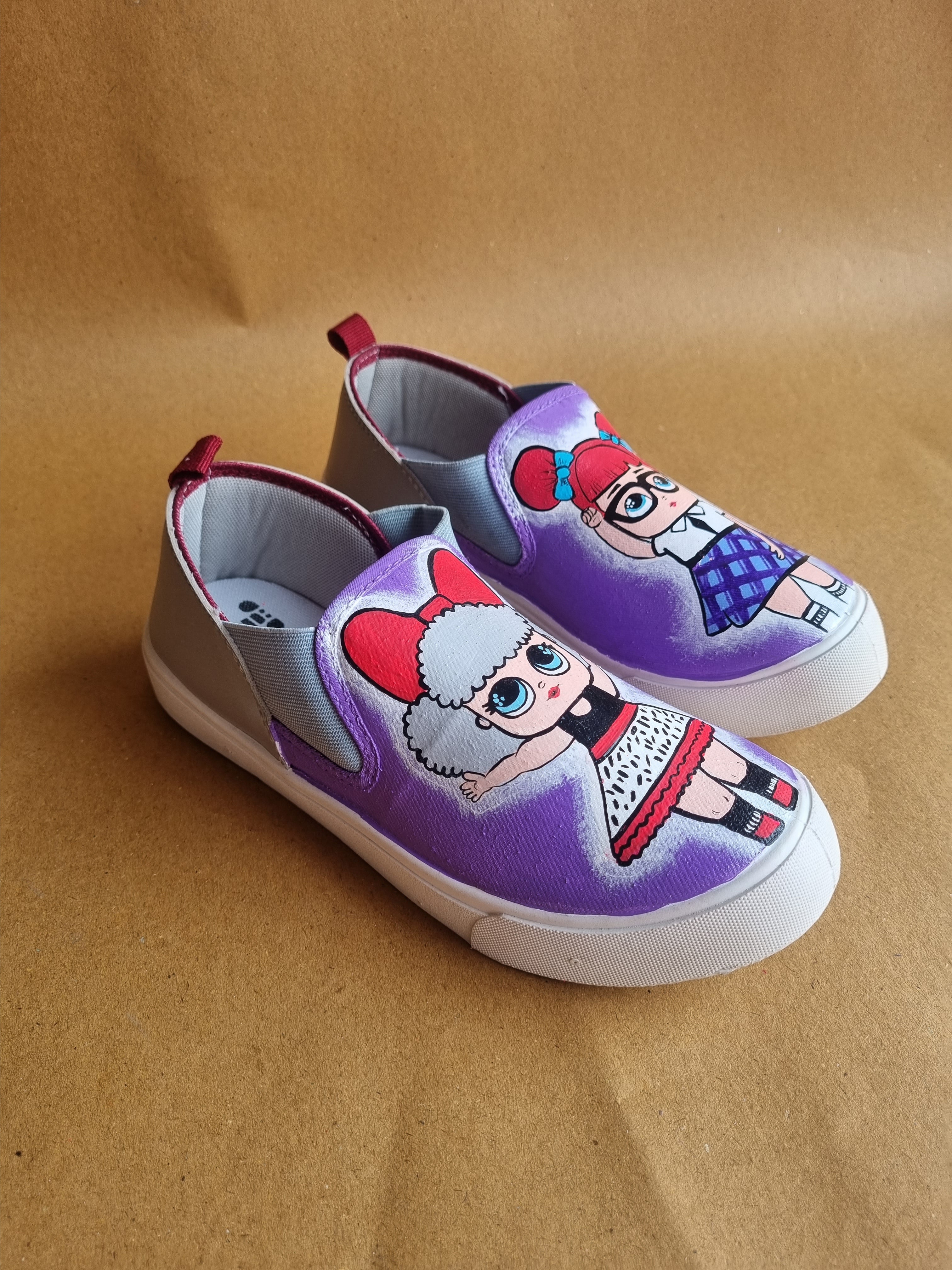 lol dolls lavender Slip-Ons