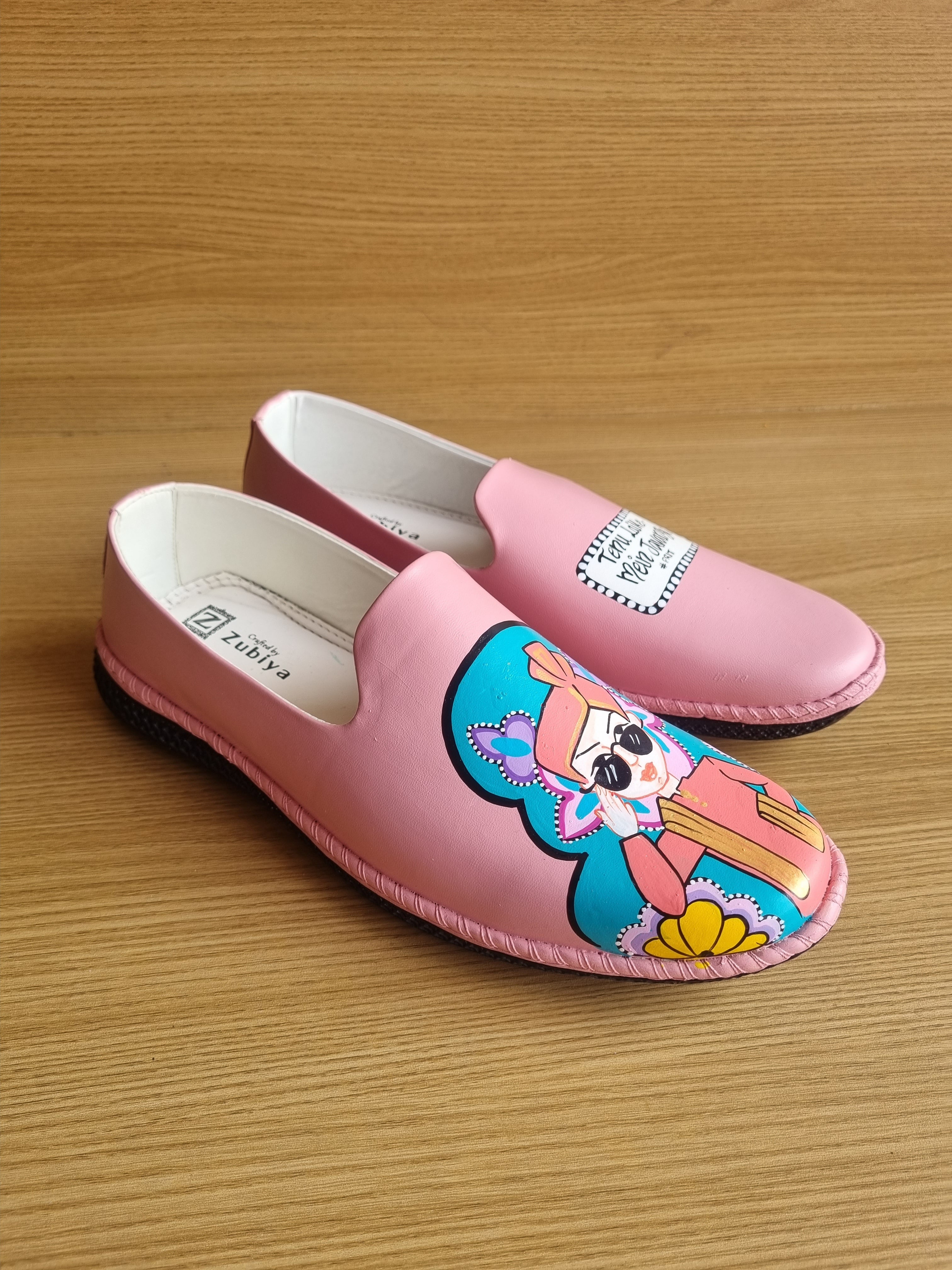 Pastel pink  dulha mojris