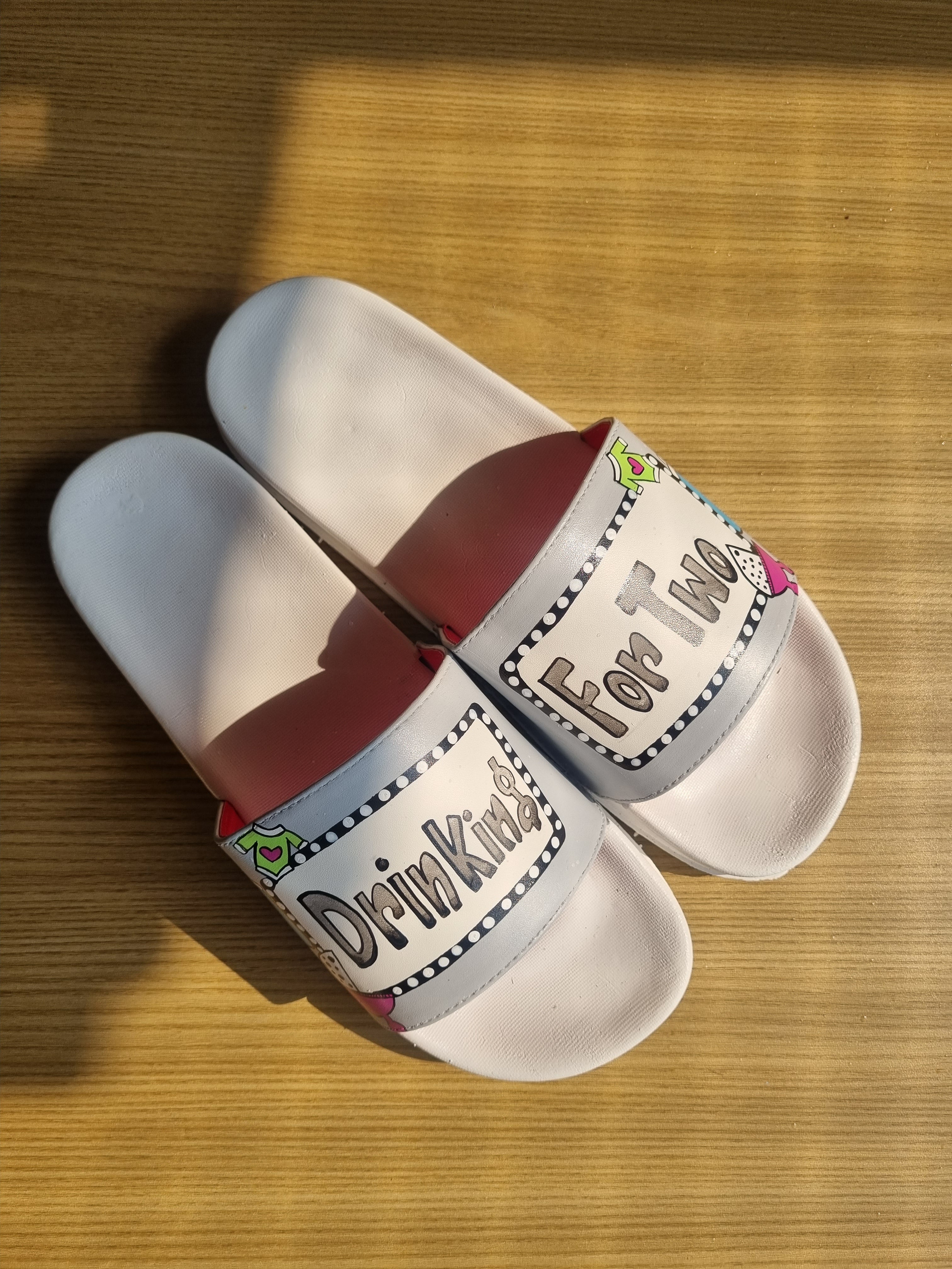 Eating for two - drinking for two Couple Slides