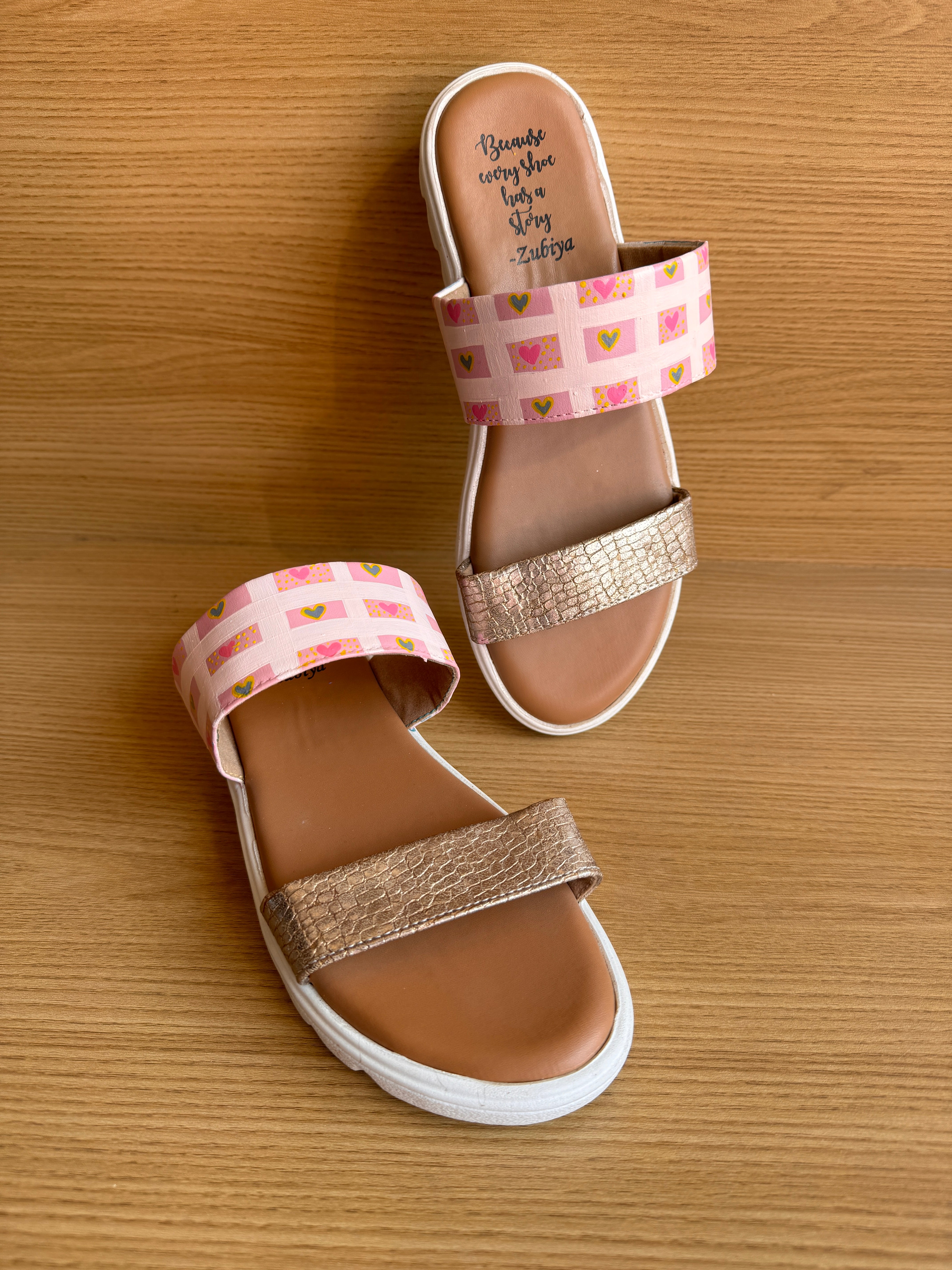 Little hearts double strappy