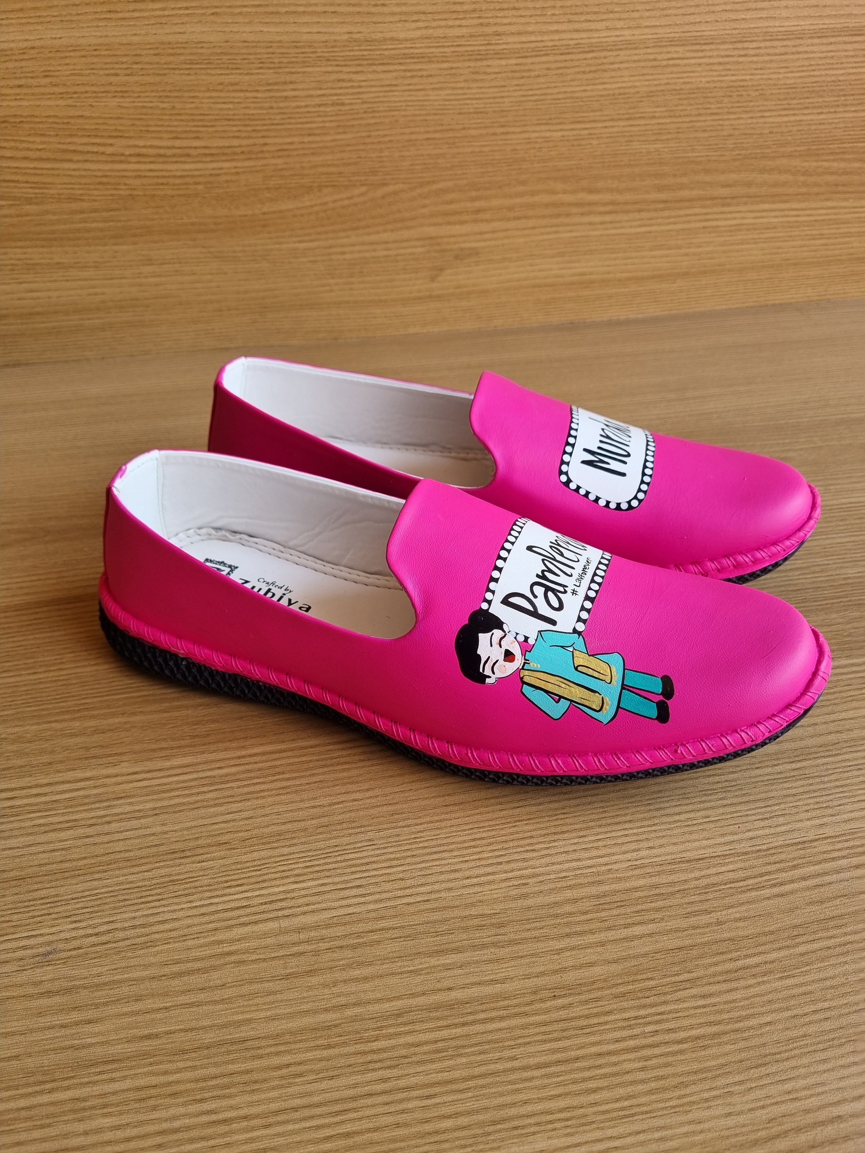 Hot pink pampered munda-nakrili kudi swag couple combo