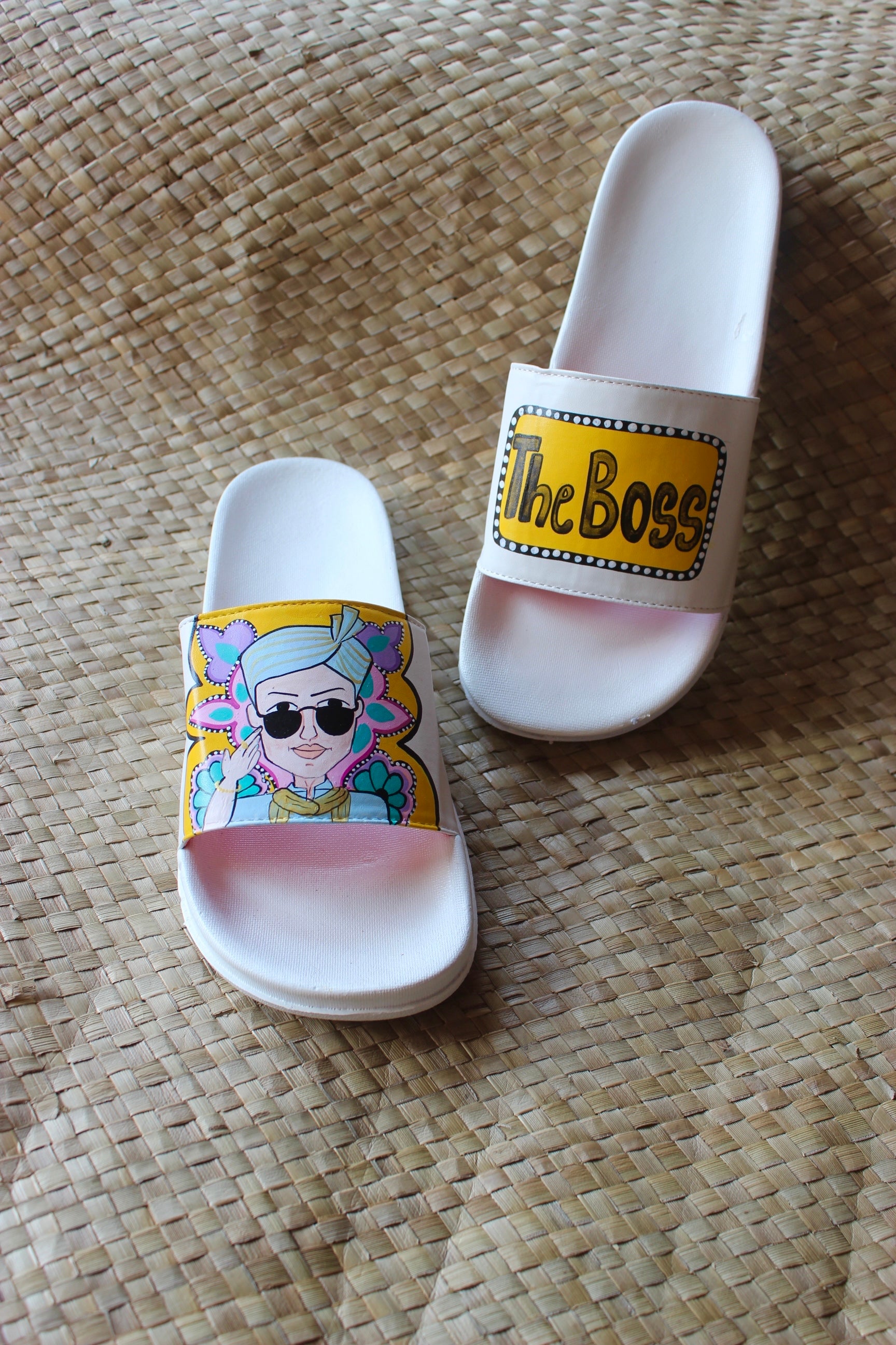 The boss white slides