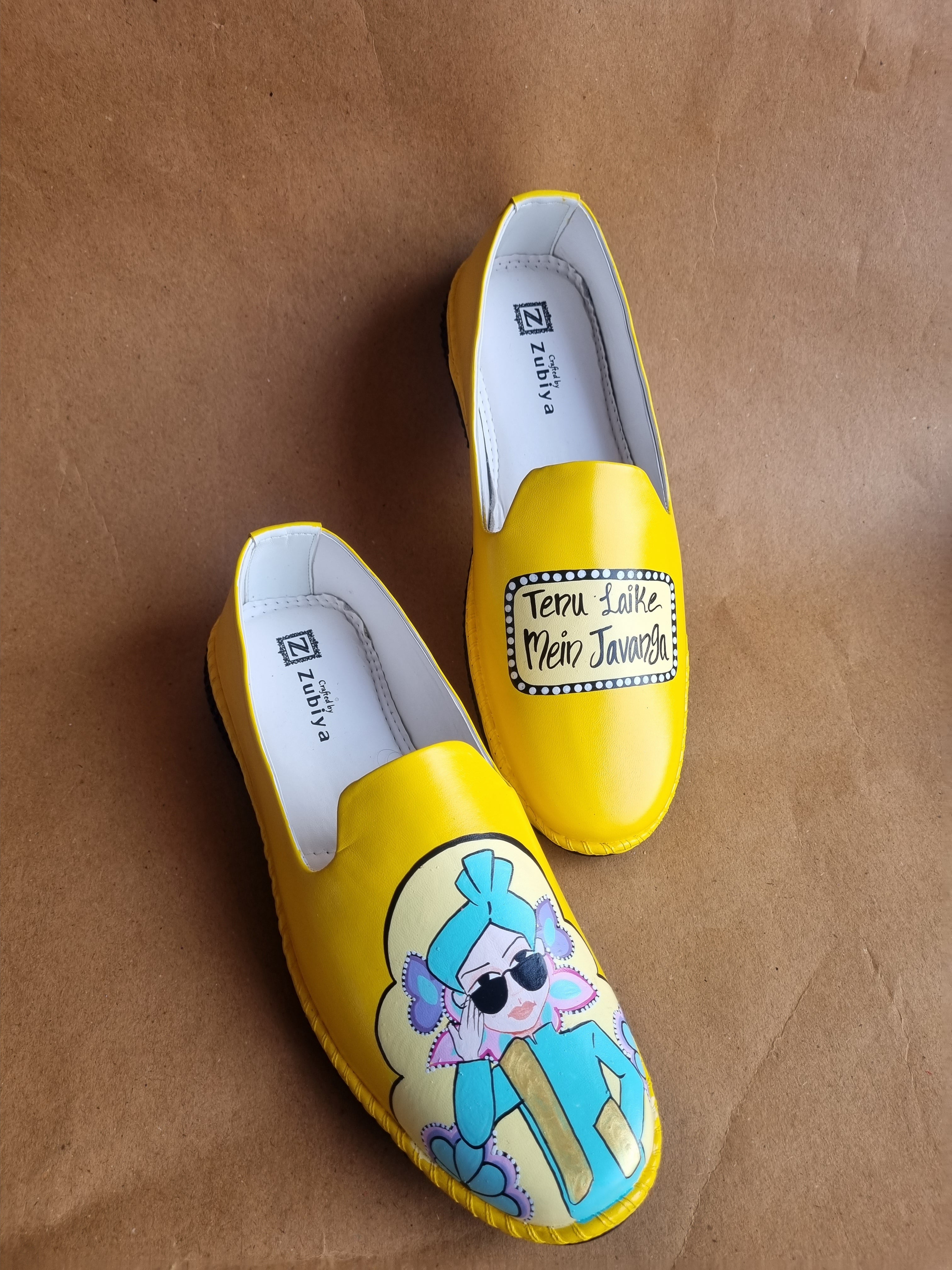 Yellow-lime yellow tenu laike dulha mojris