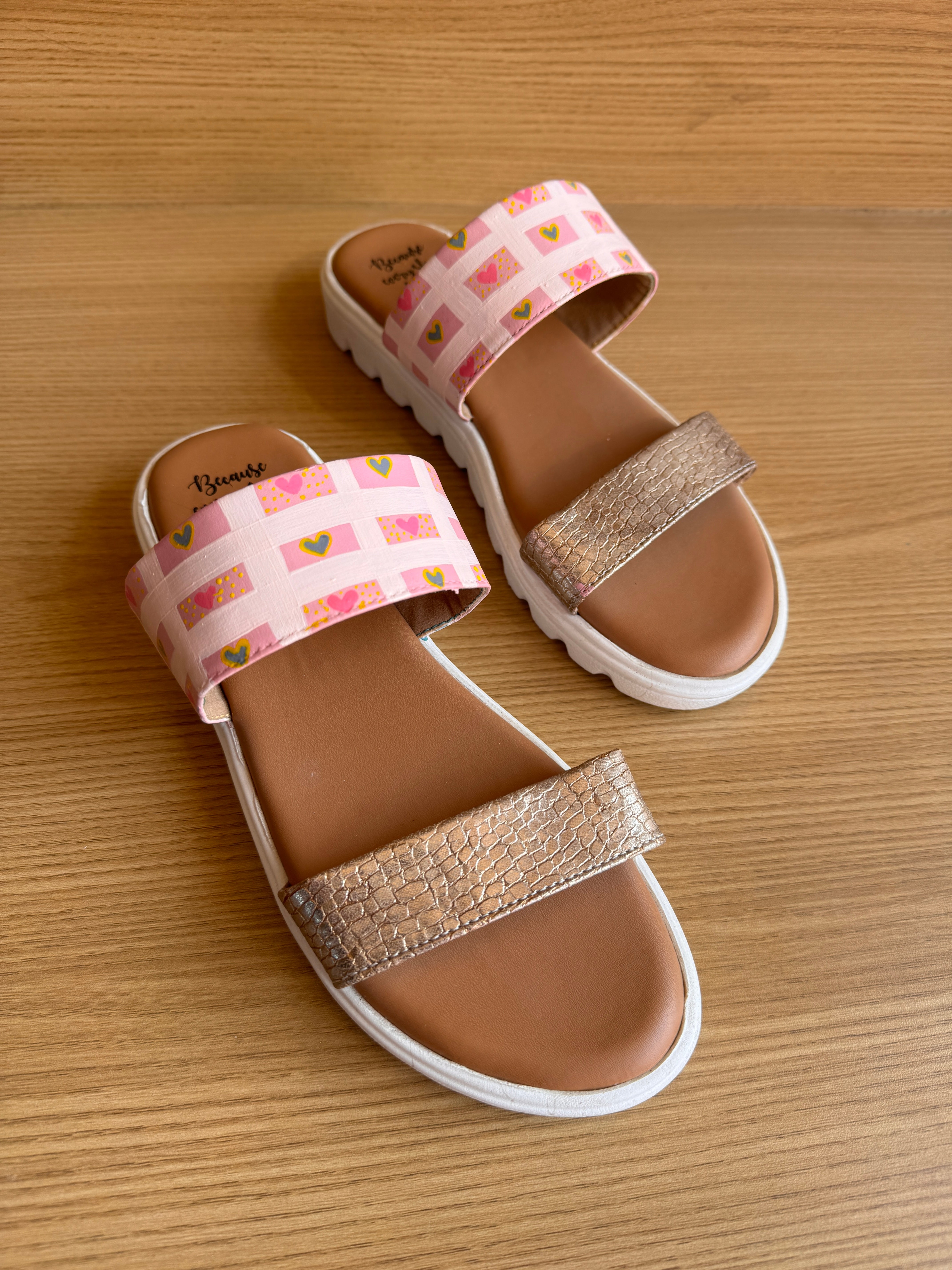 Little hearts double strappy