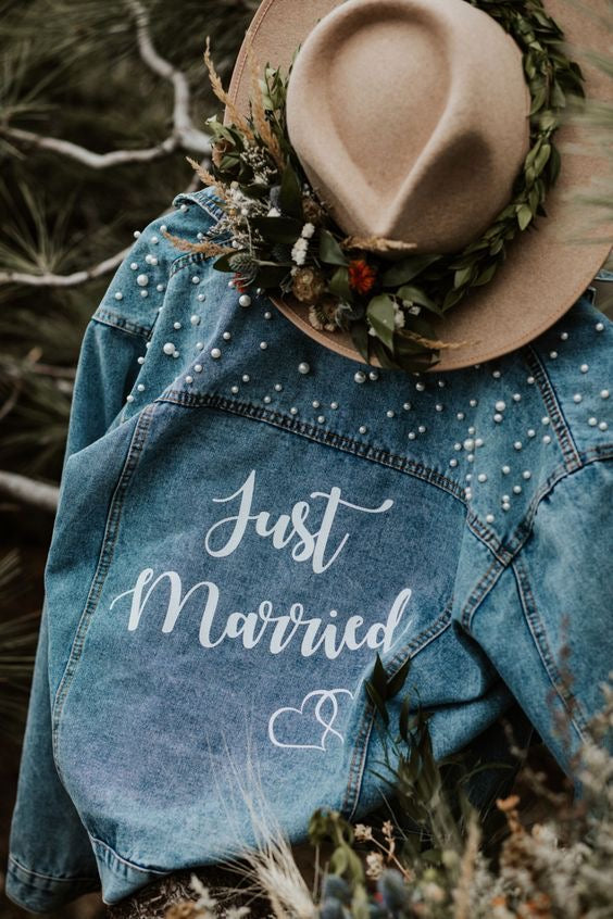 Just married Pearl Denim jacket
