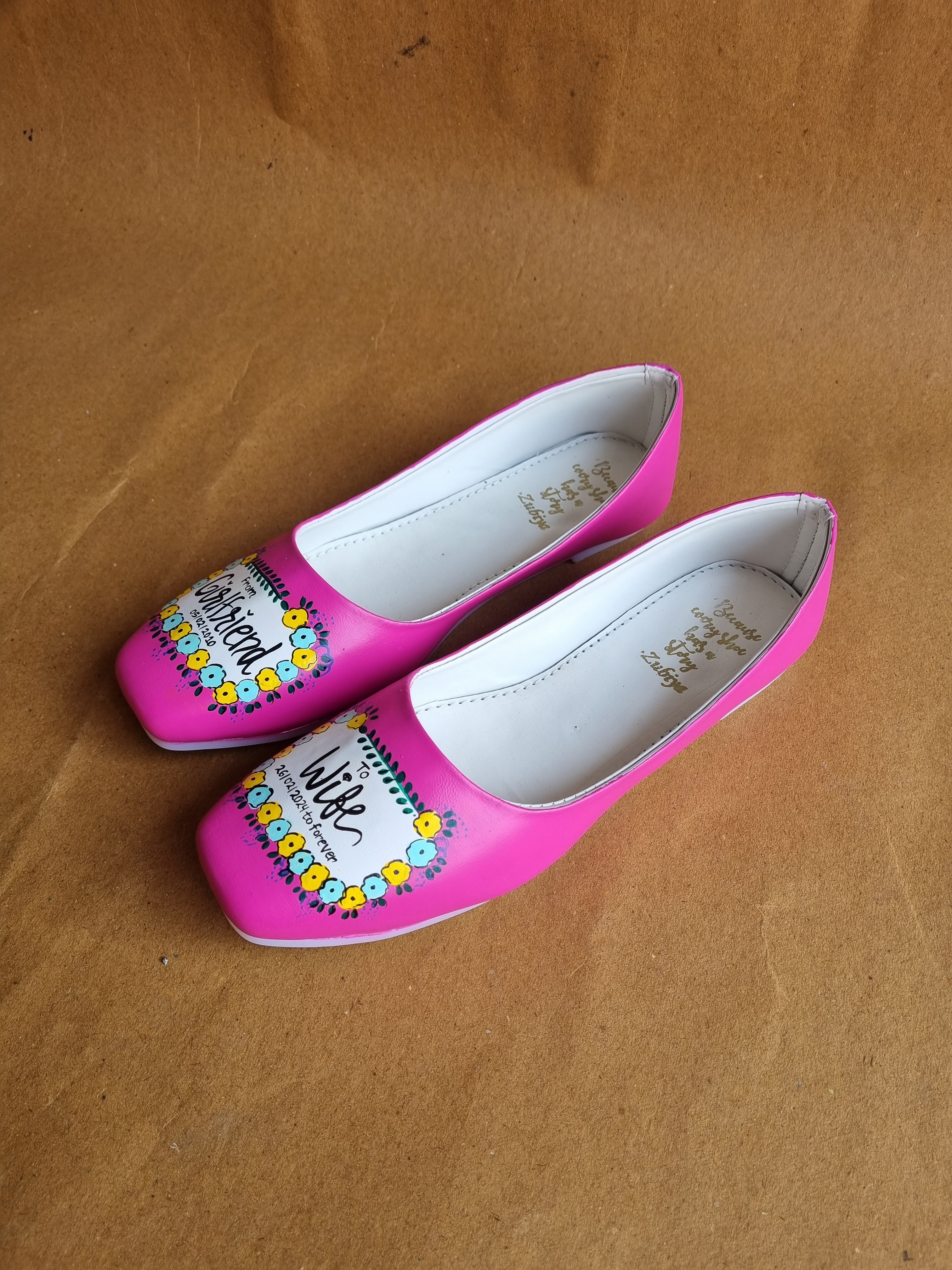 Hot pink round toe Jutti