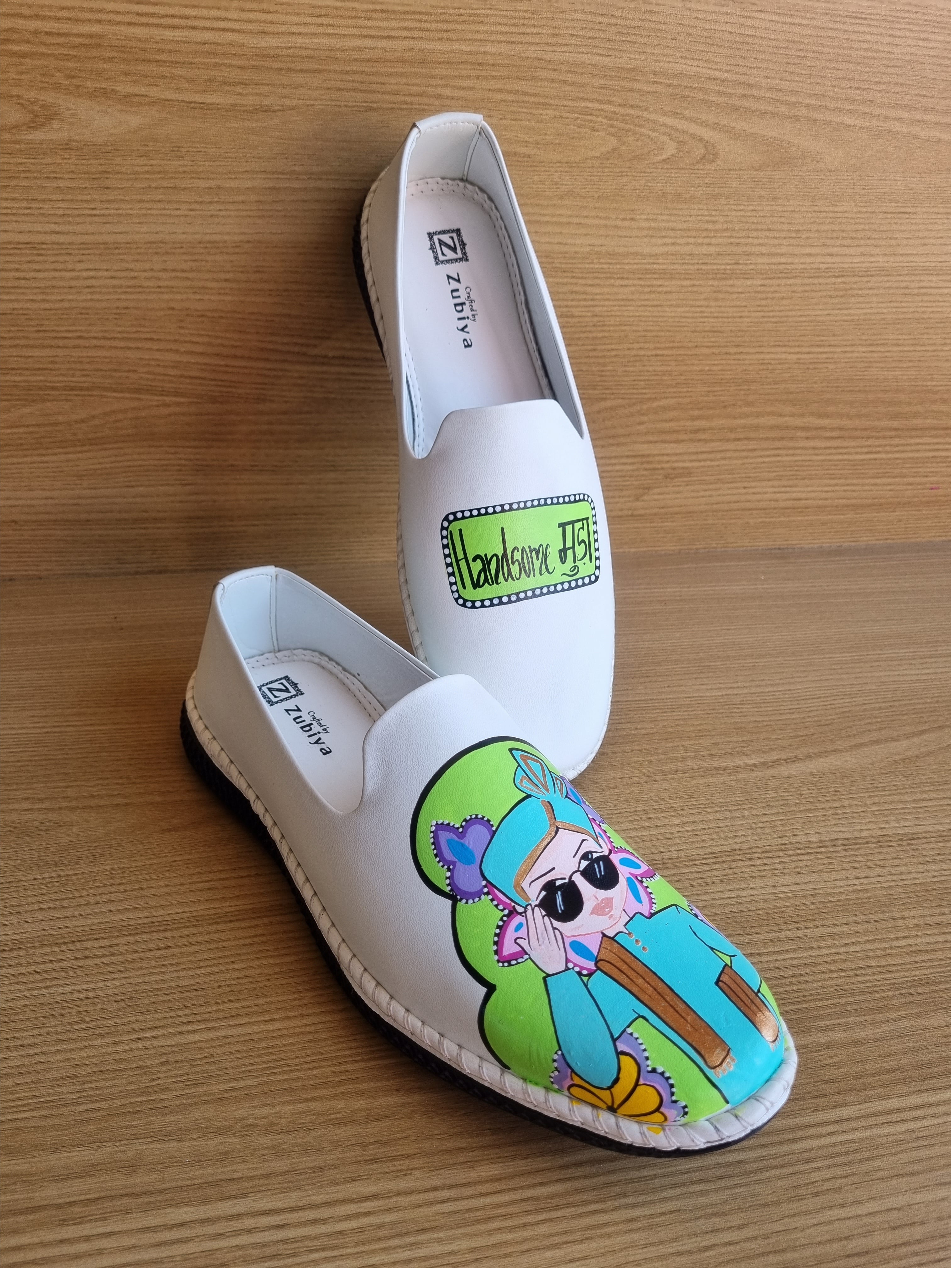 Lime green-white swag couple combo