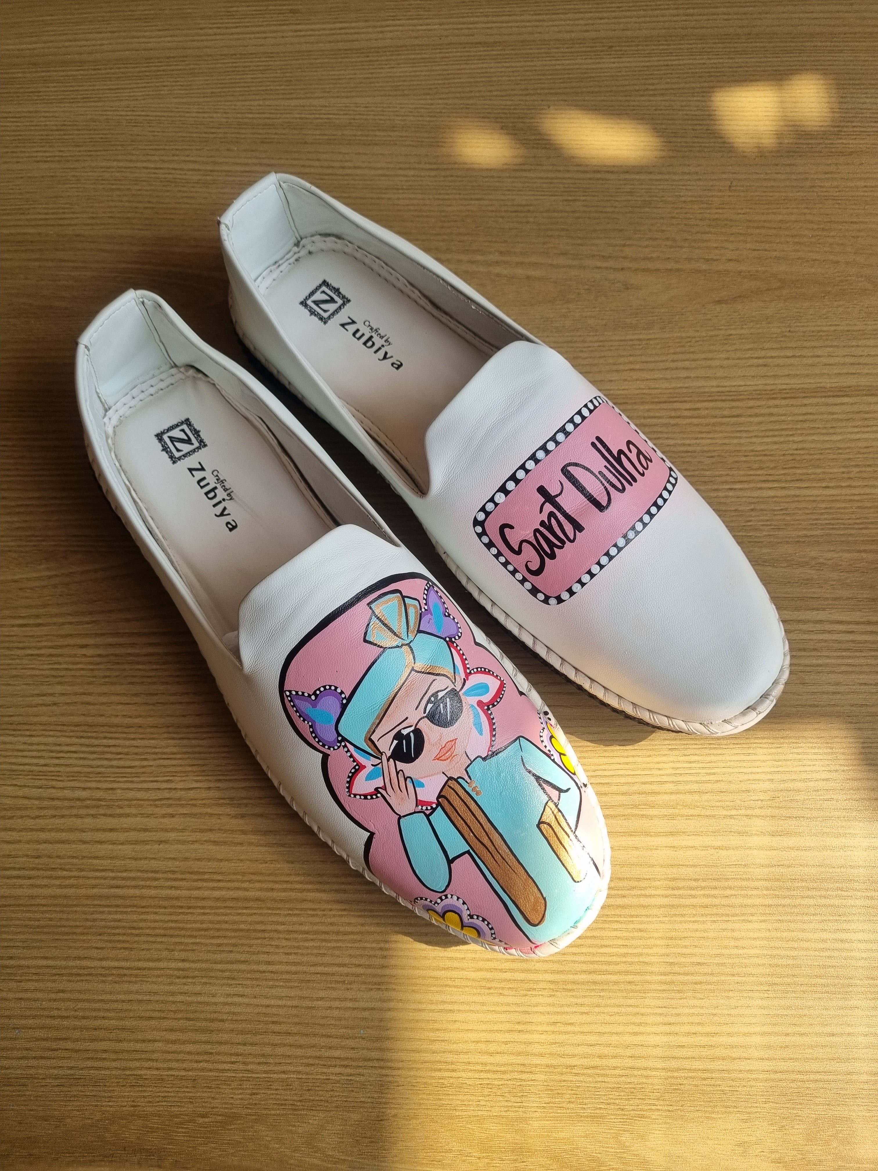 White - baby pink swag couple combo