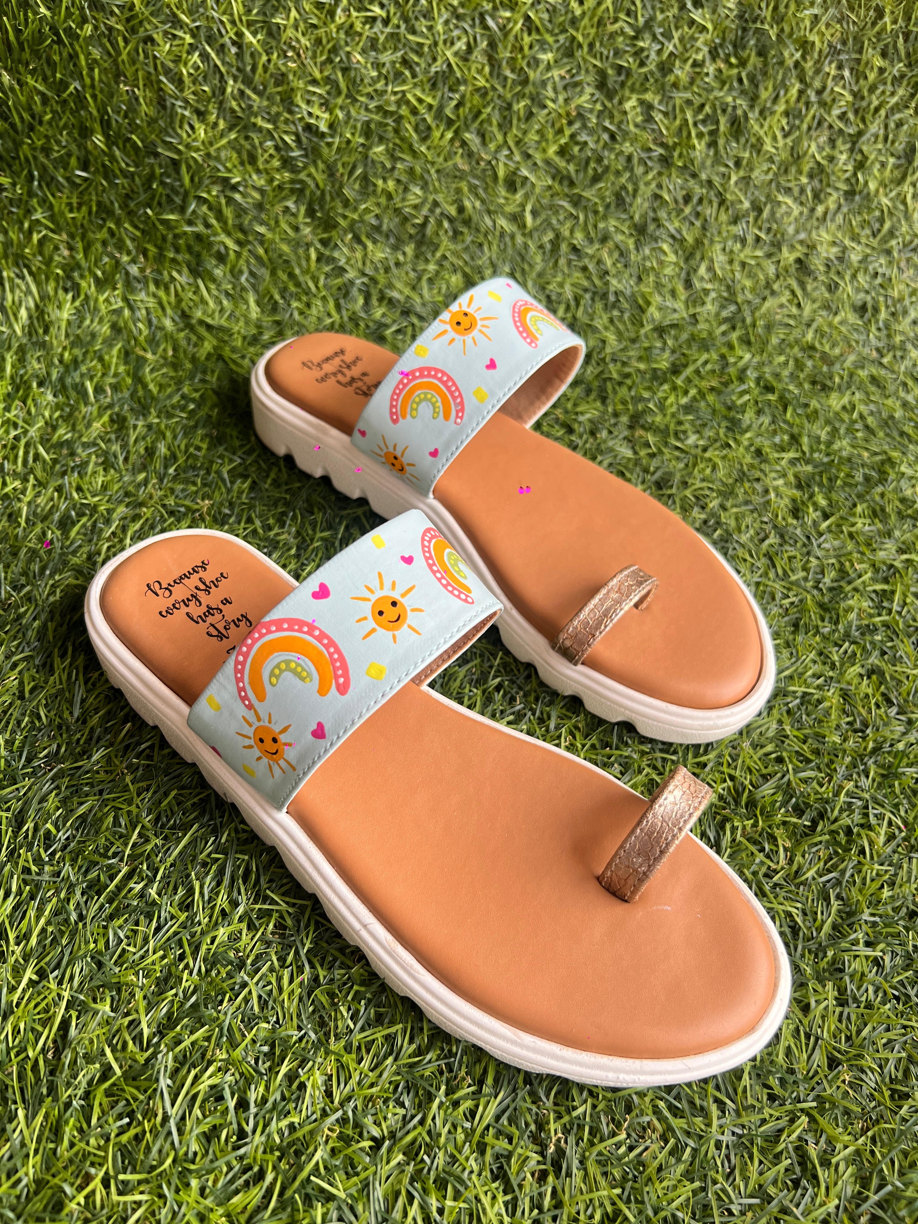 Powder blue rainbow kohla