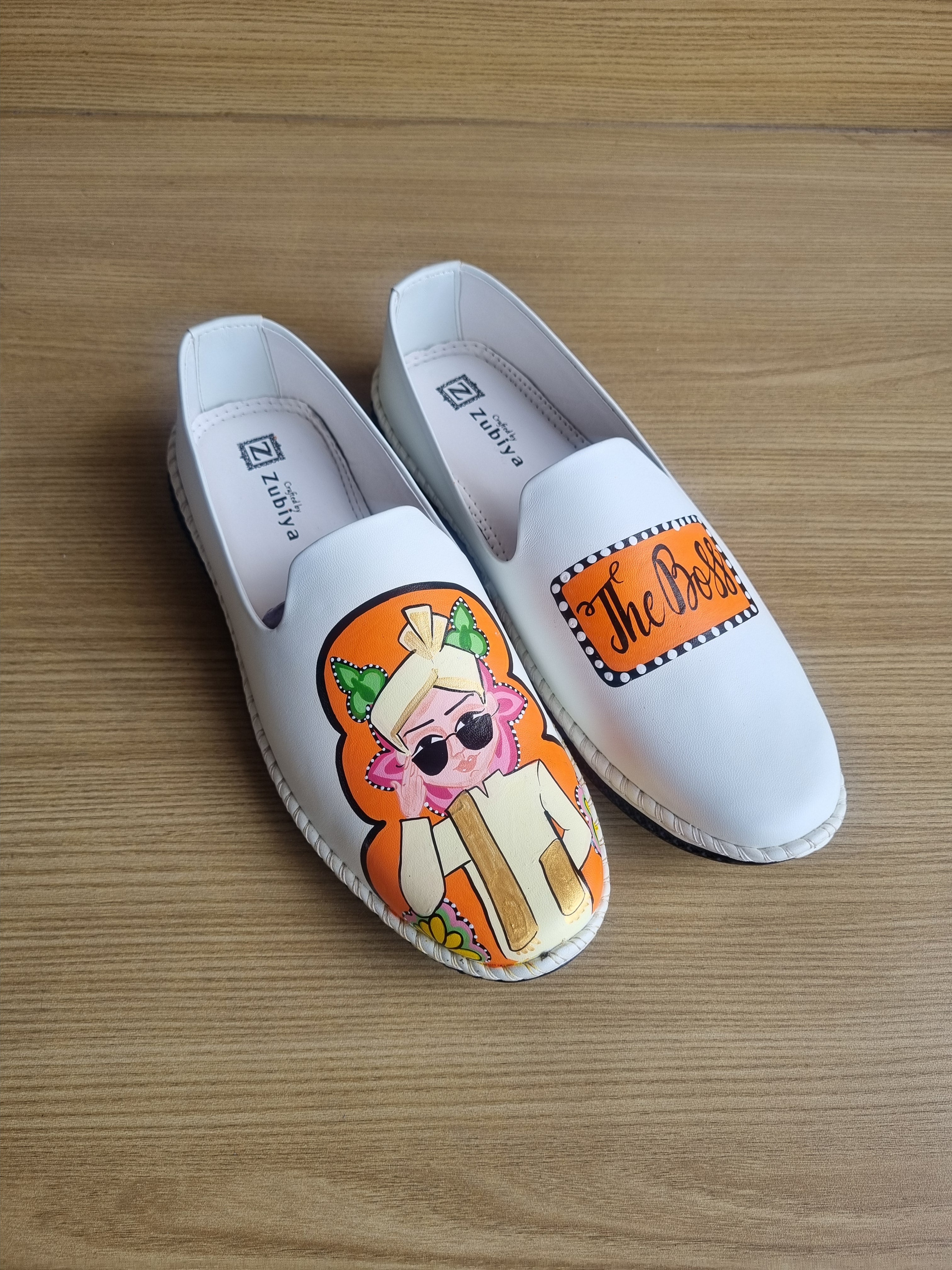 White - orangish yellow swag couple combo