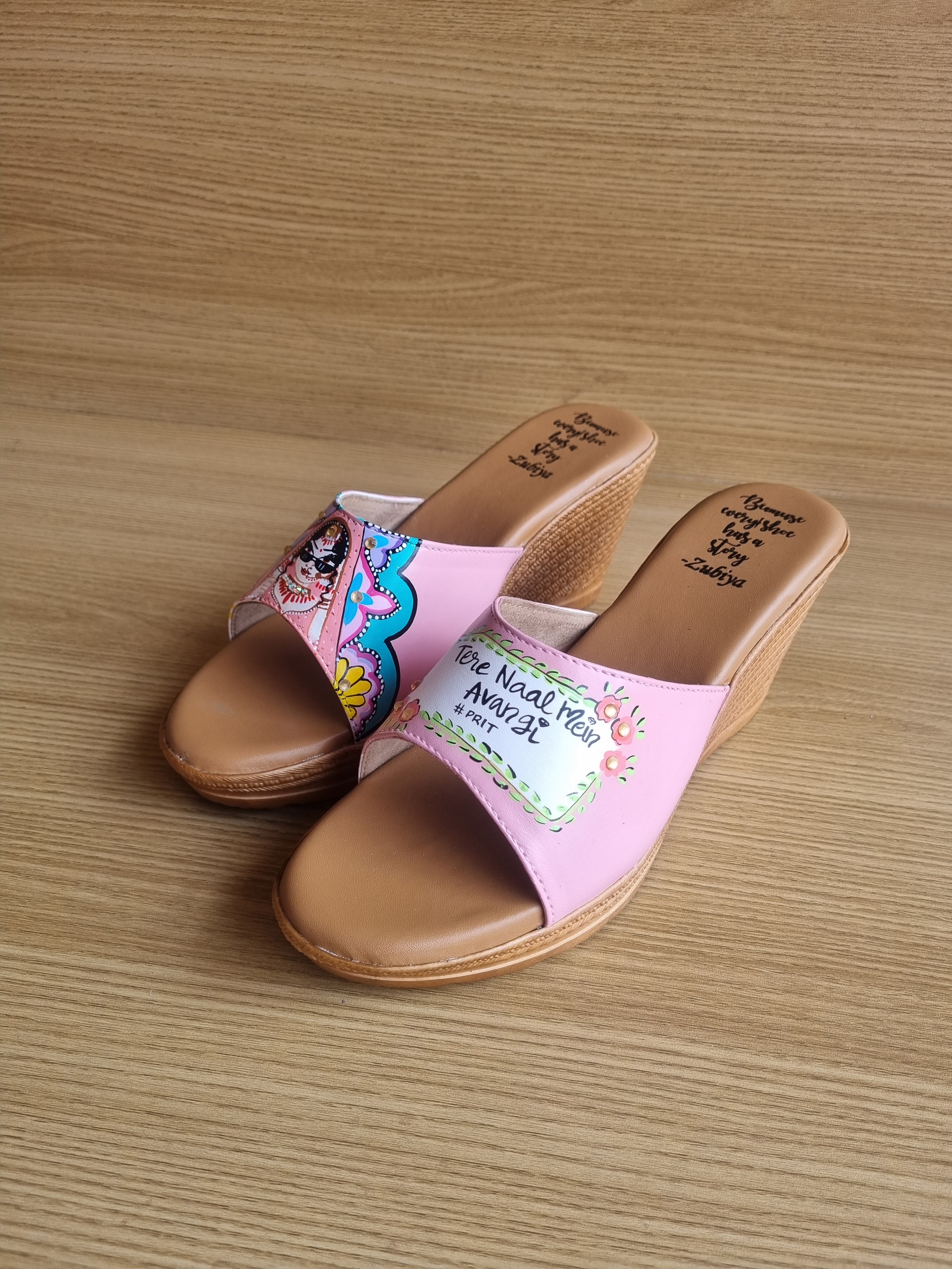 Swag dulhan pastel pink Wedges