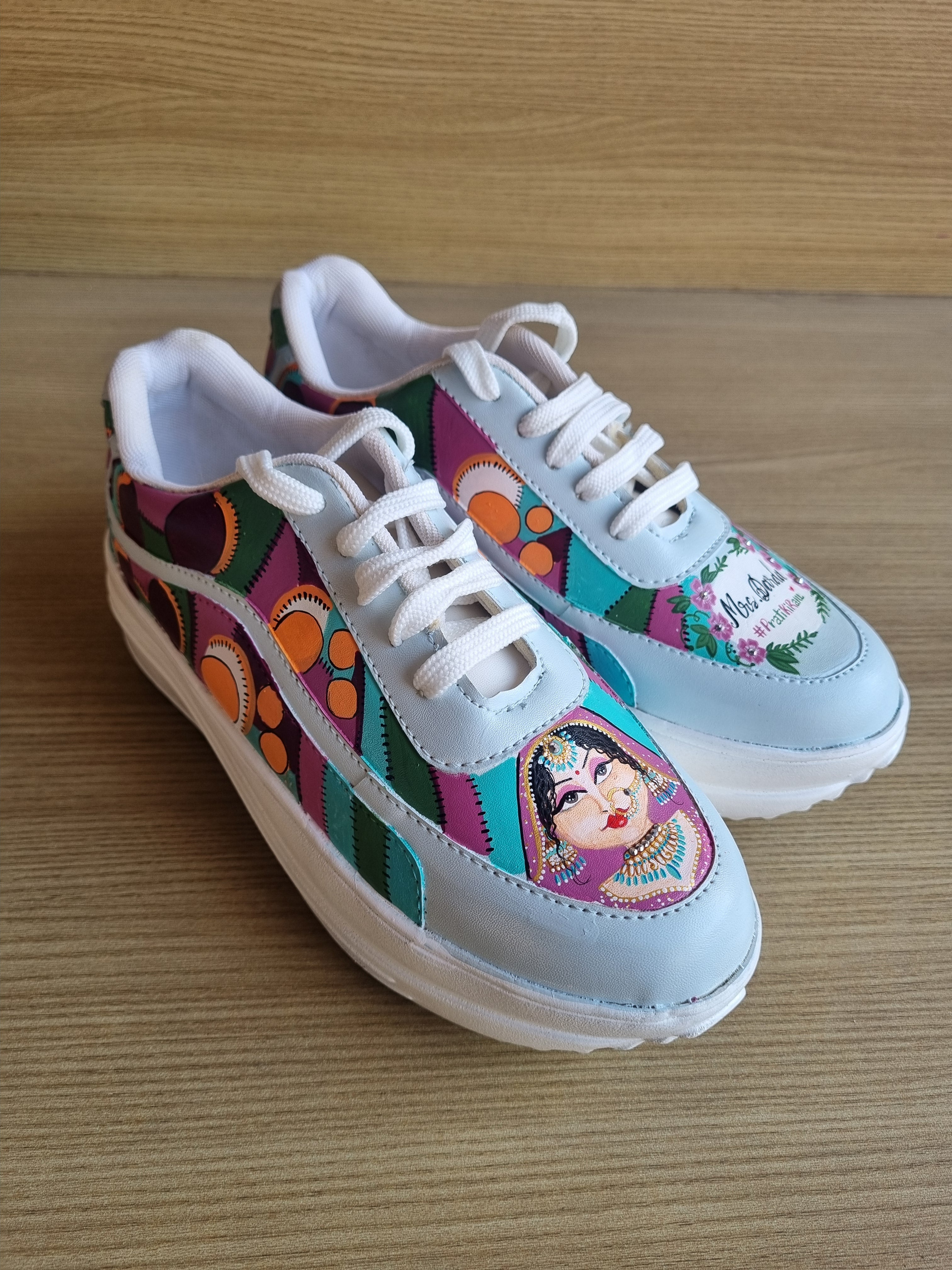 Matching outfit sneakers