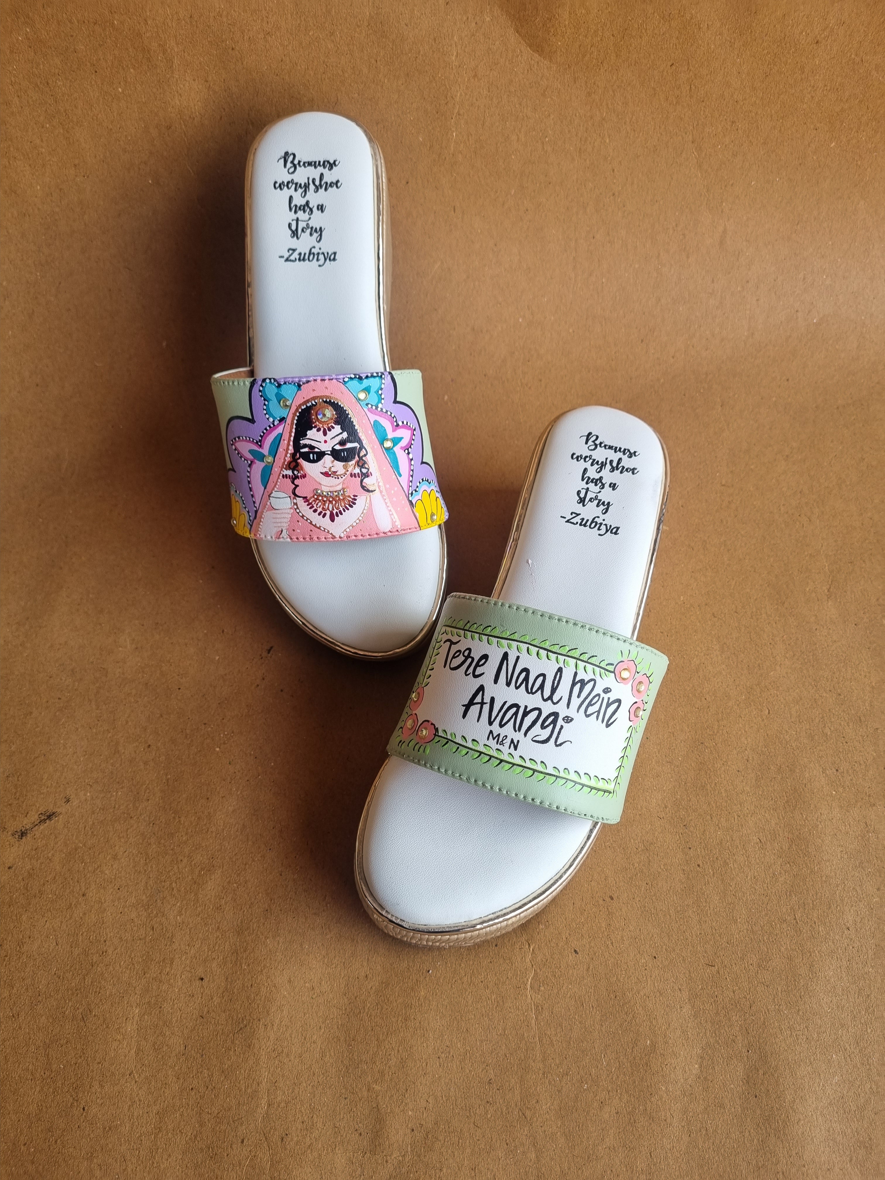 Pista green wedges swag dulhan heels