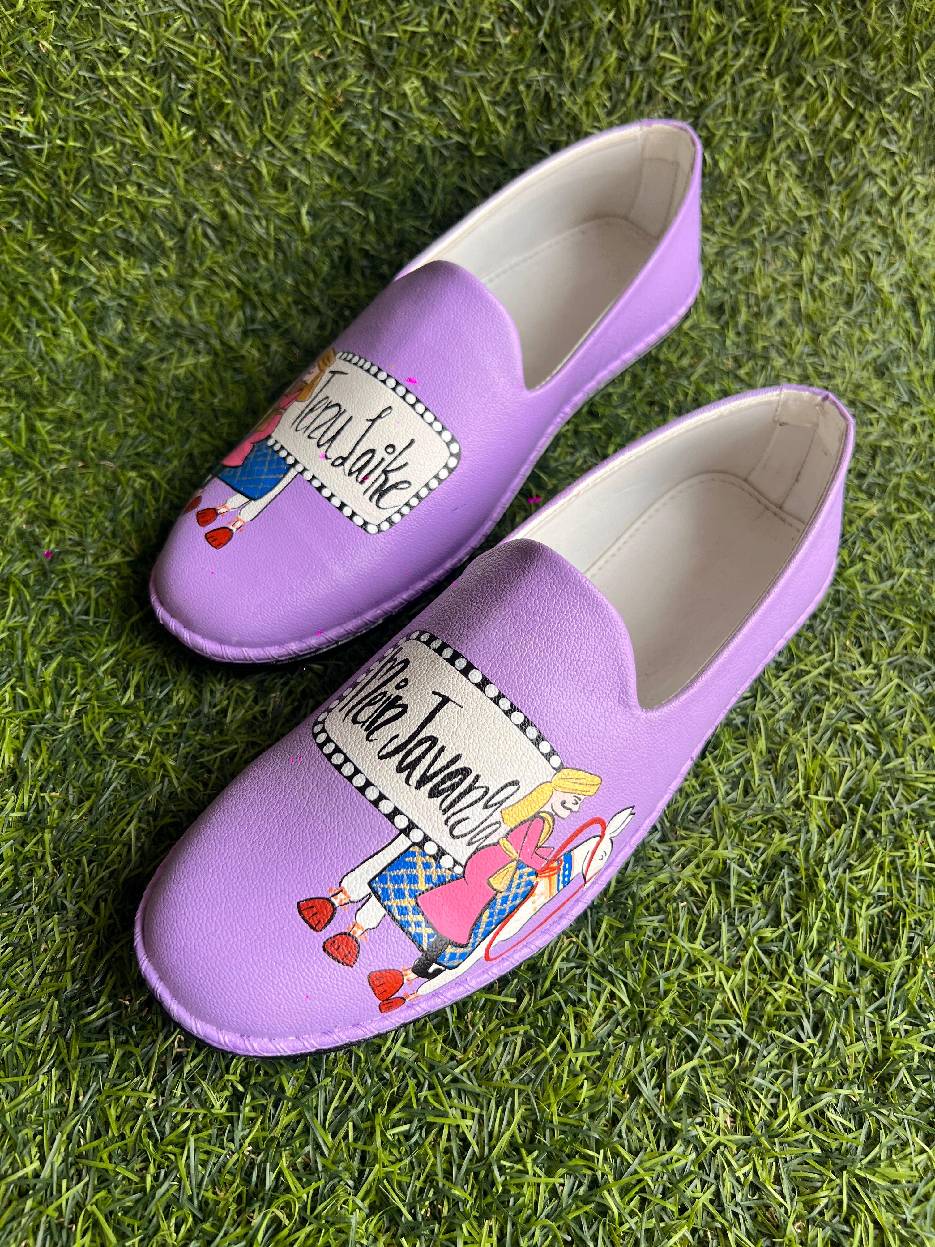 Lavander ghodhi dulha mojris