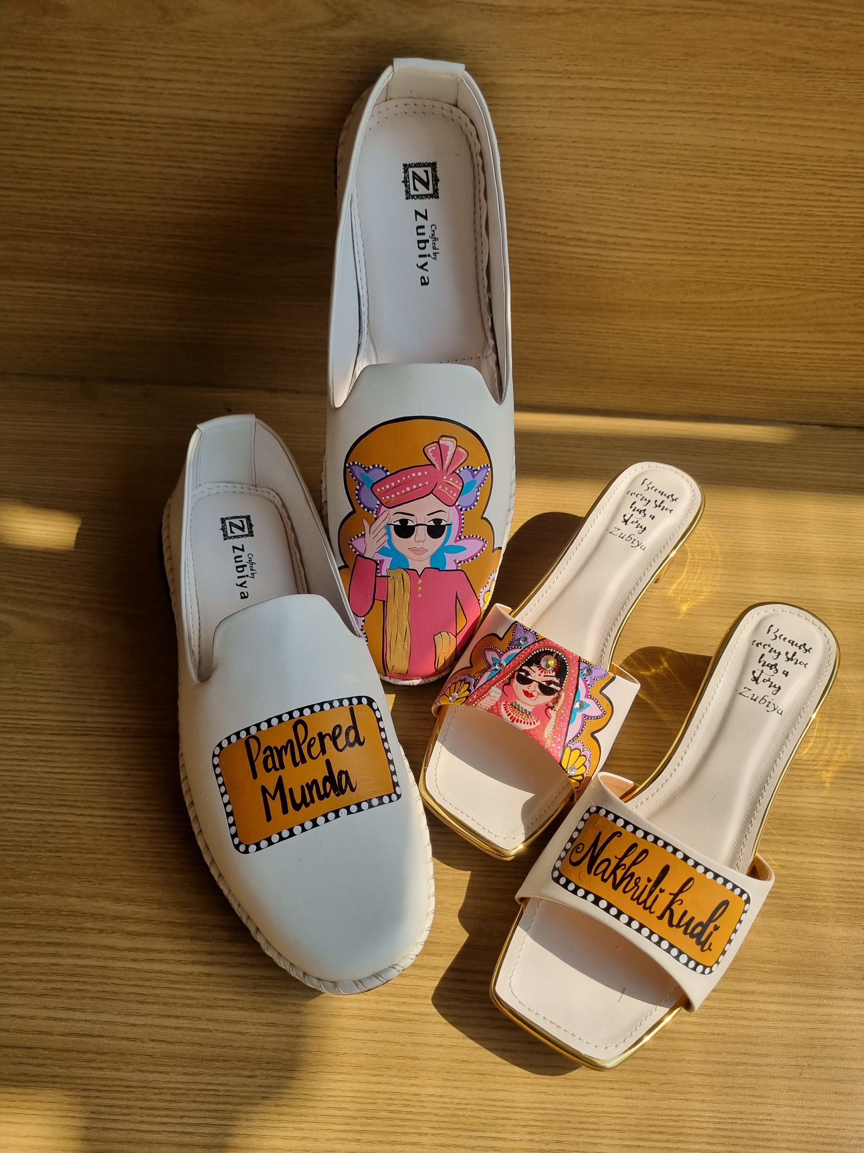 White -mustard swag couple combo