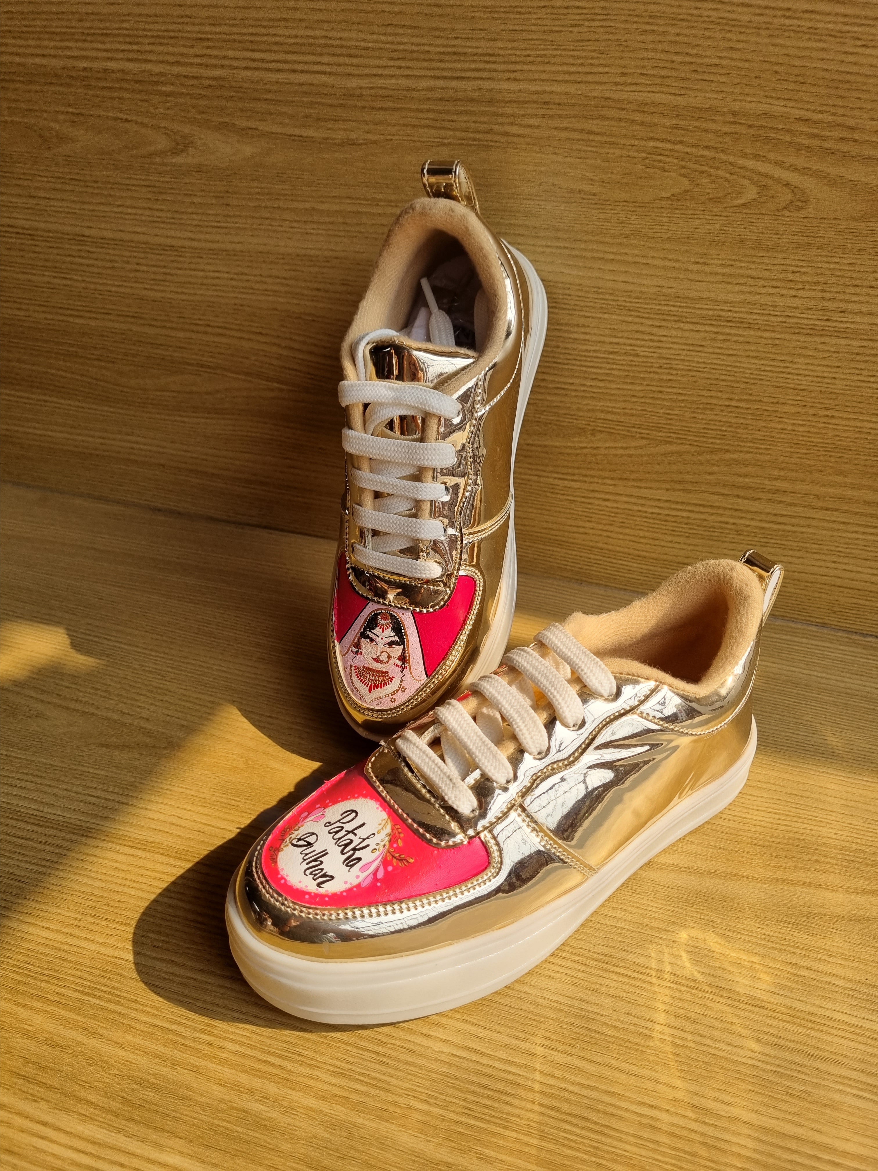 LED RECHARGEABLE GOLDEN BRIDAL  sneakers