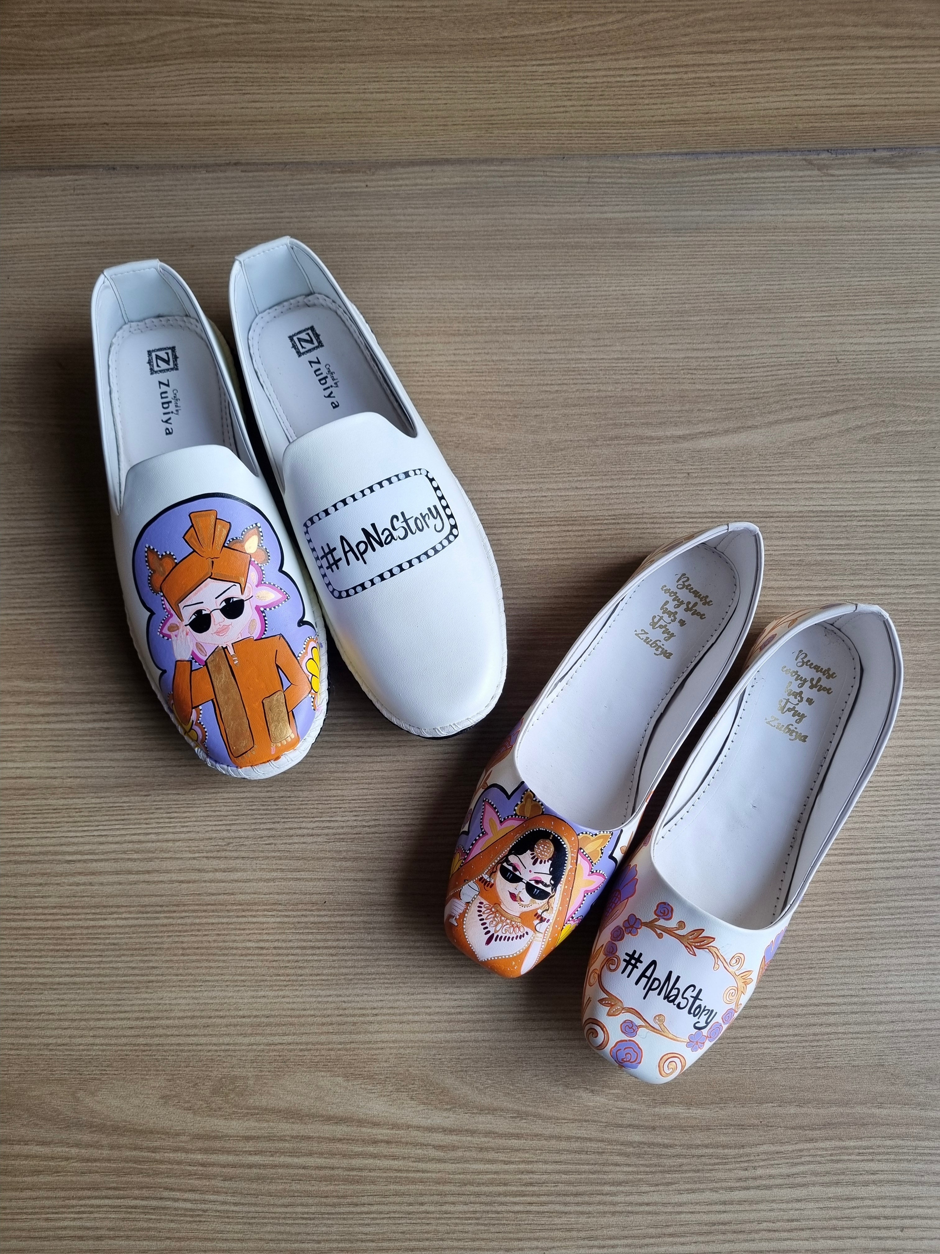 Off white jutti MOJRI intricate combo