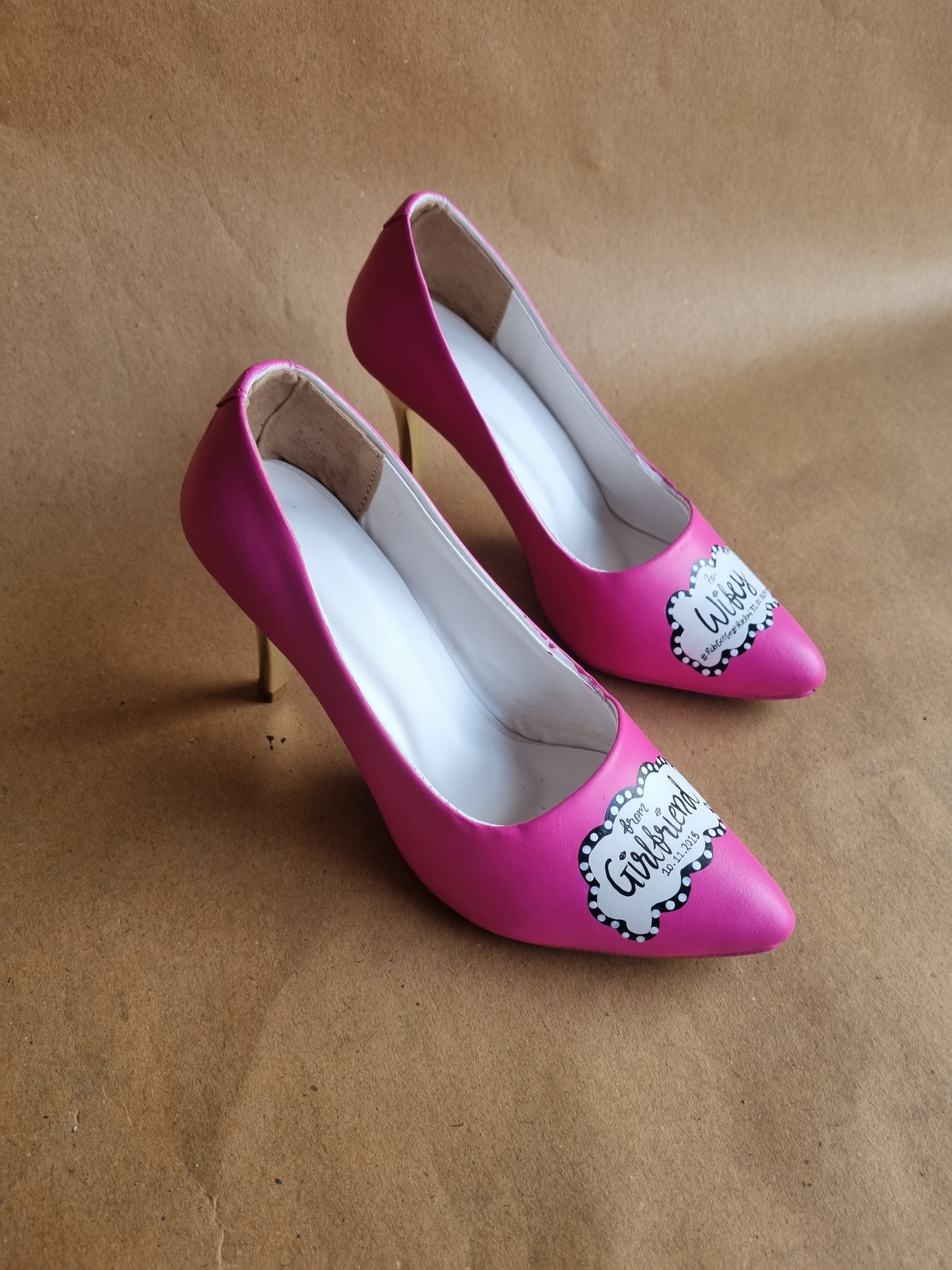 Hot Pink pencil Heels-3.5 Inch