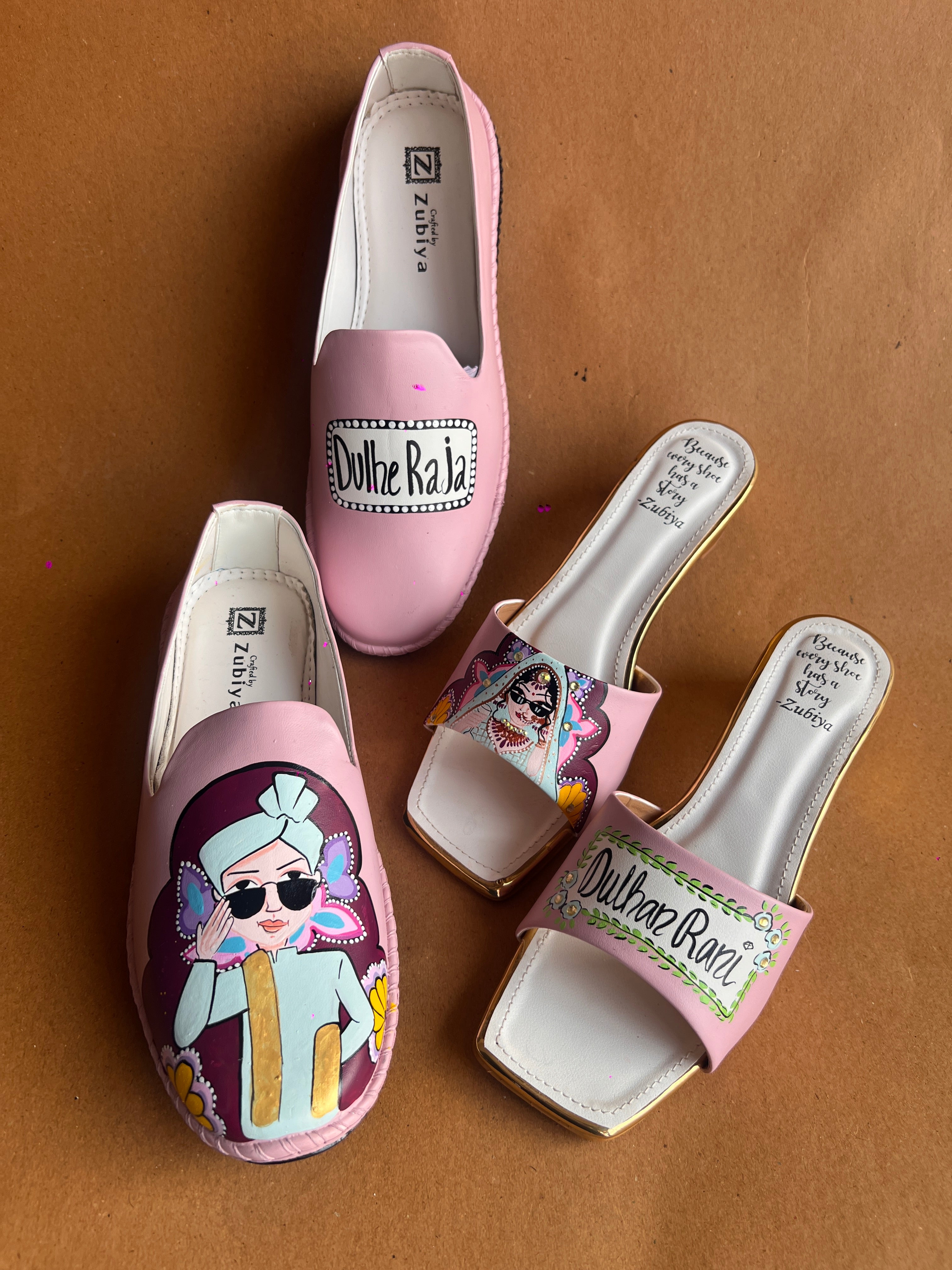 Onion pink dulhe raja -dulhan rani swag couple combo