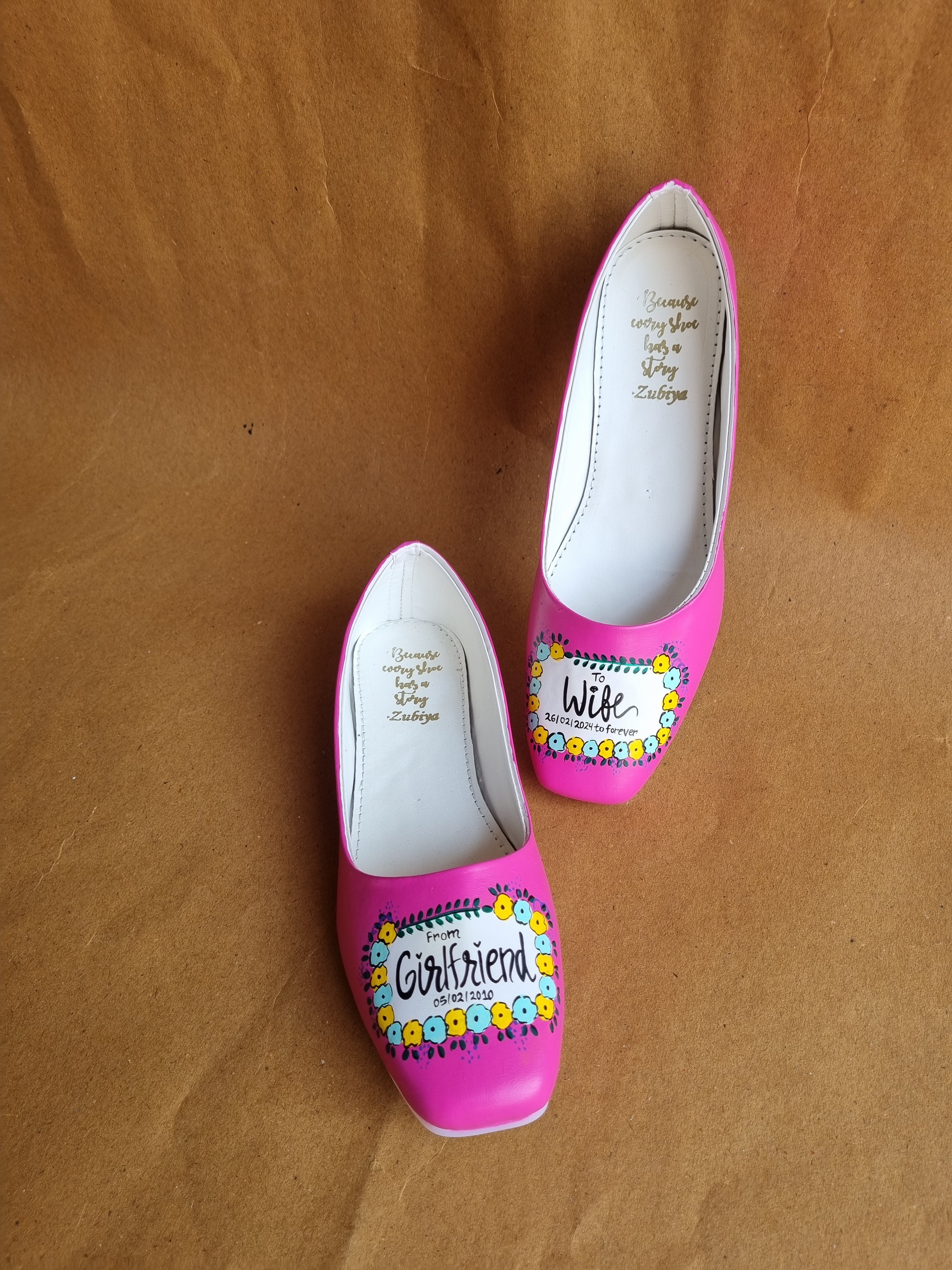 Hot pink round toe Jutti