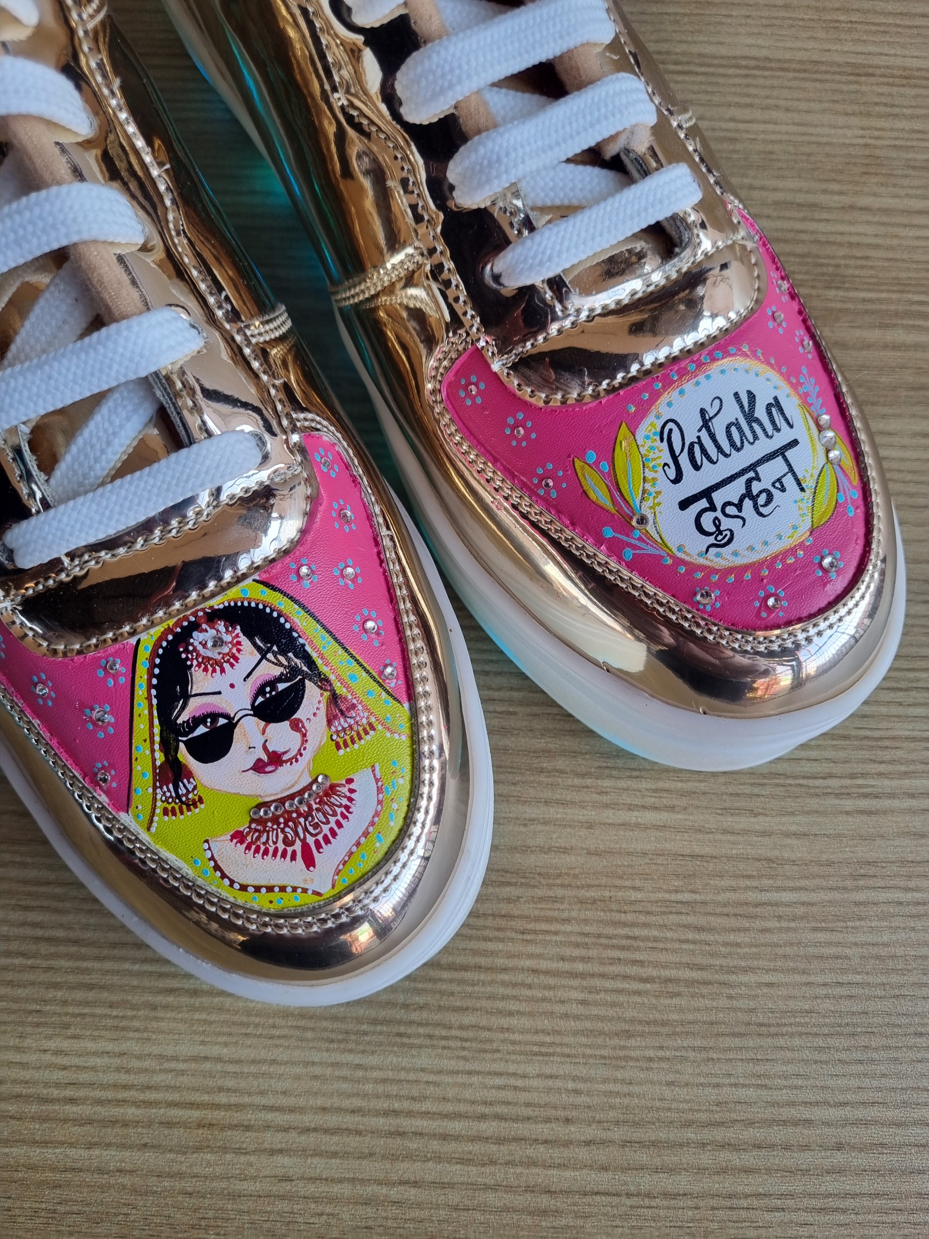 LED RECHARGEABLE GOLDEN BRIDAL  sneakers