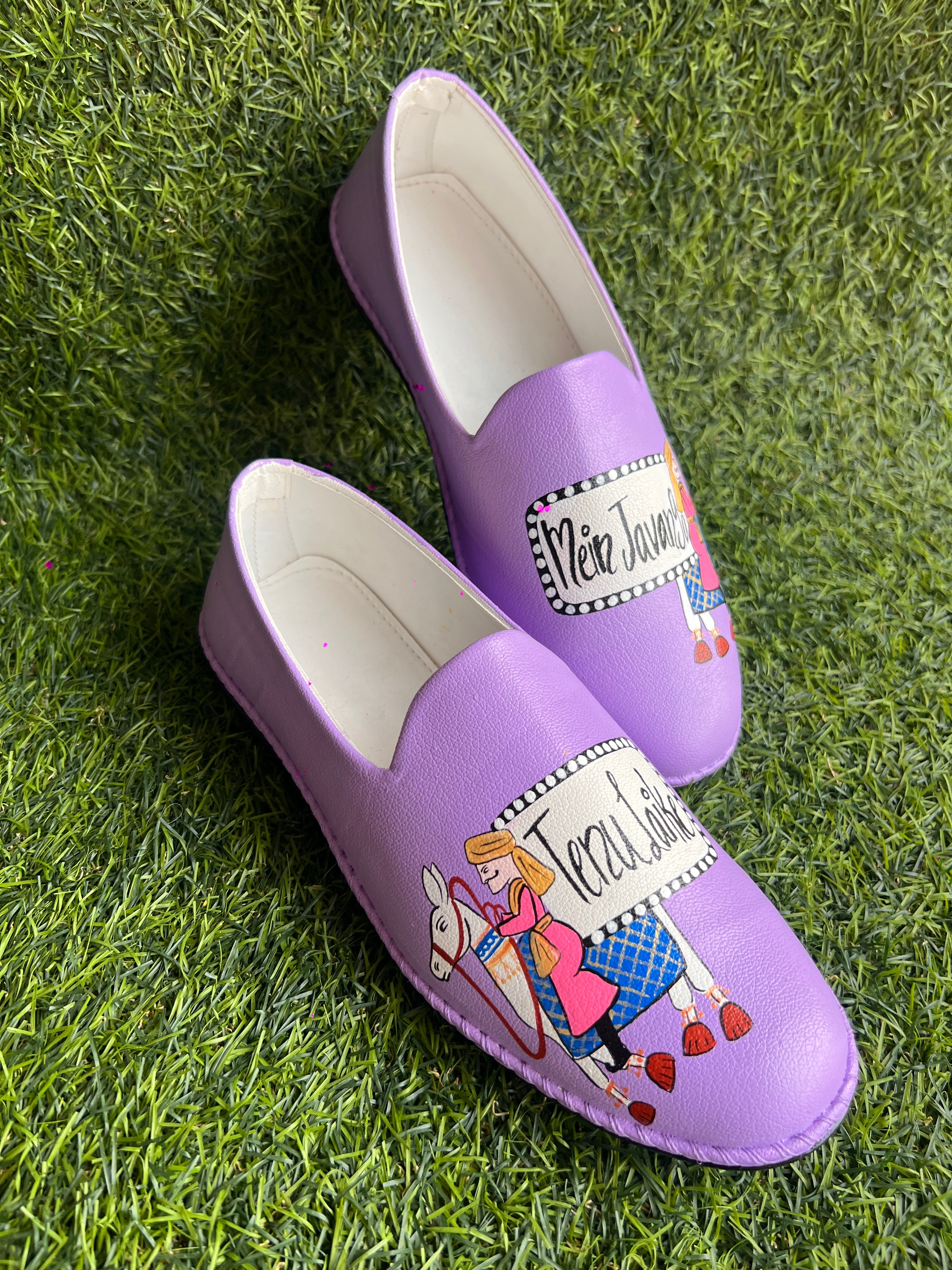 Lavander ghodhi dulha mojris