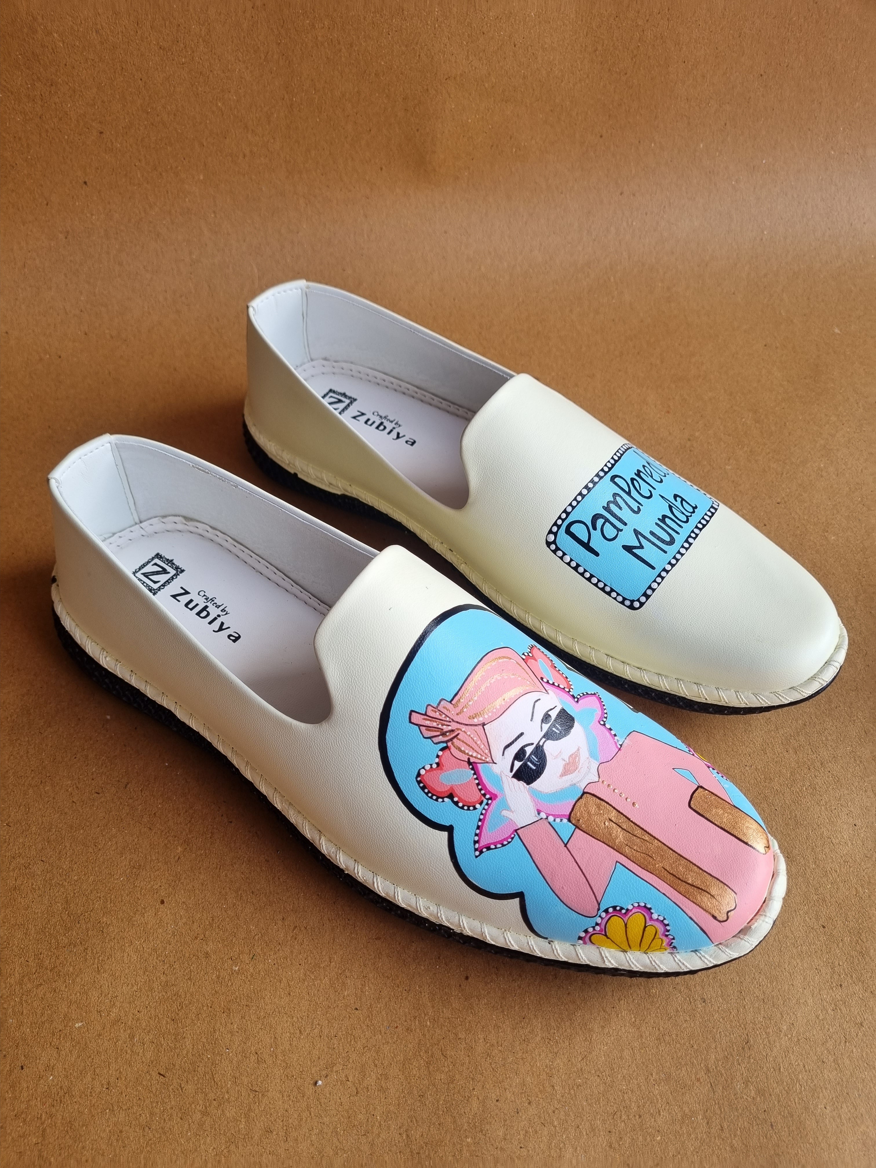 Beige  3”inch heels- mens mojri swag couple combo