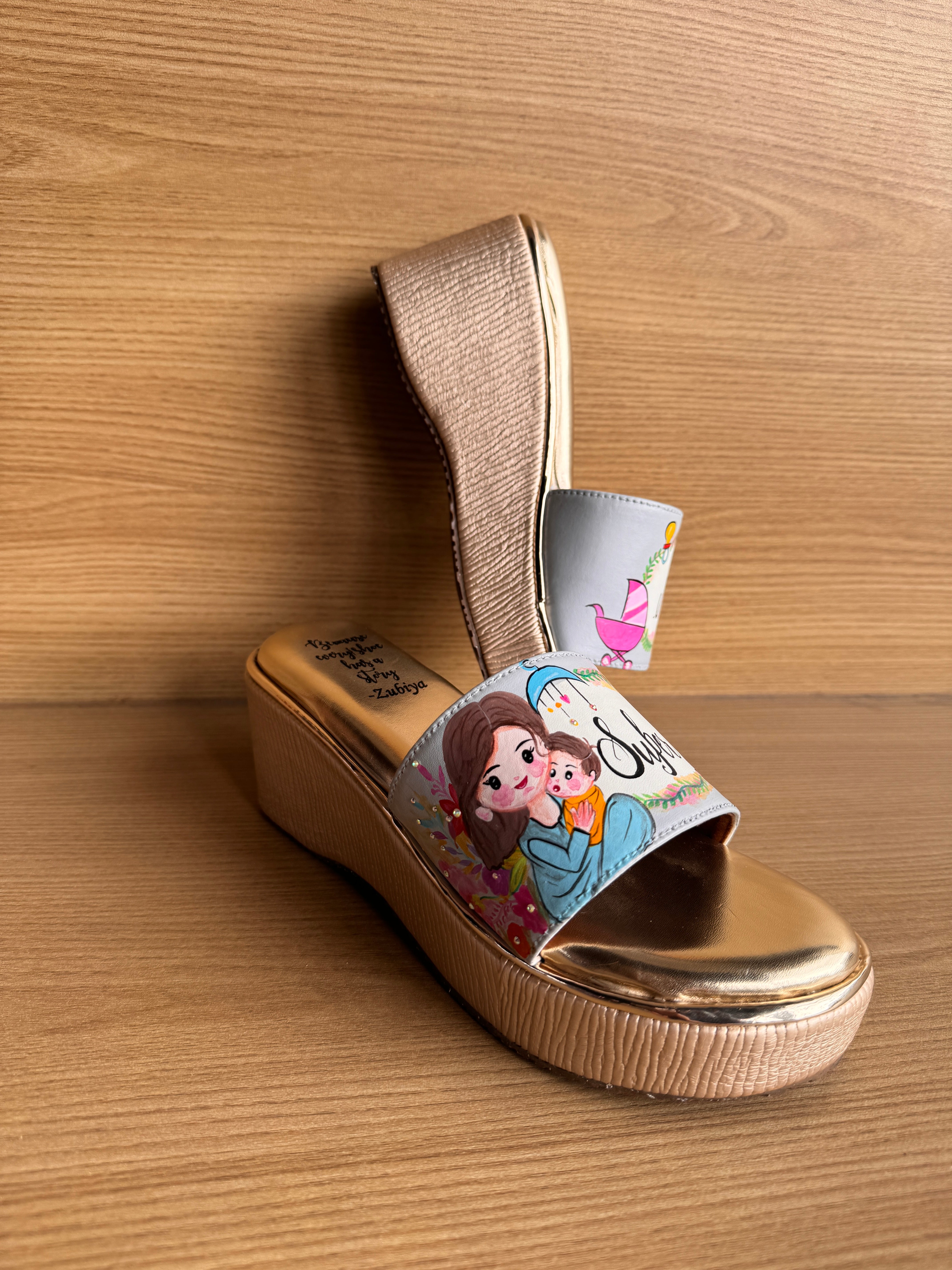 Super mom 3 inch wedges heels