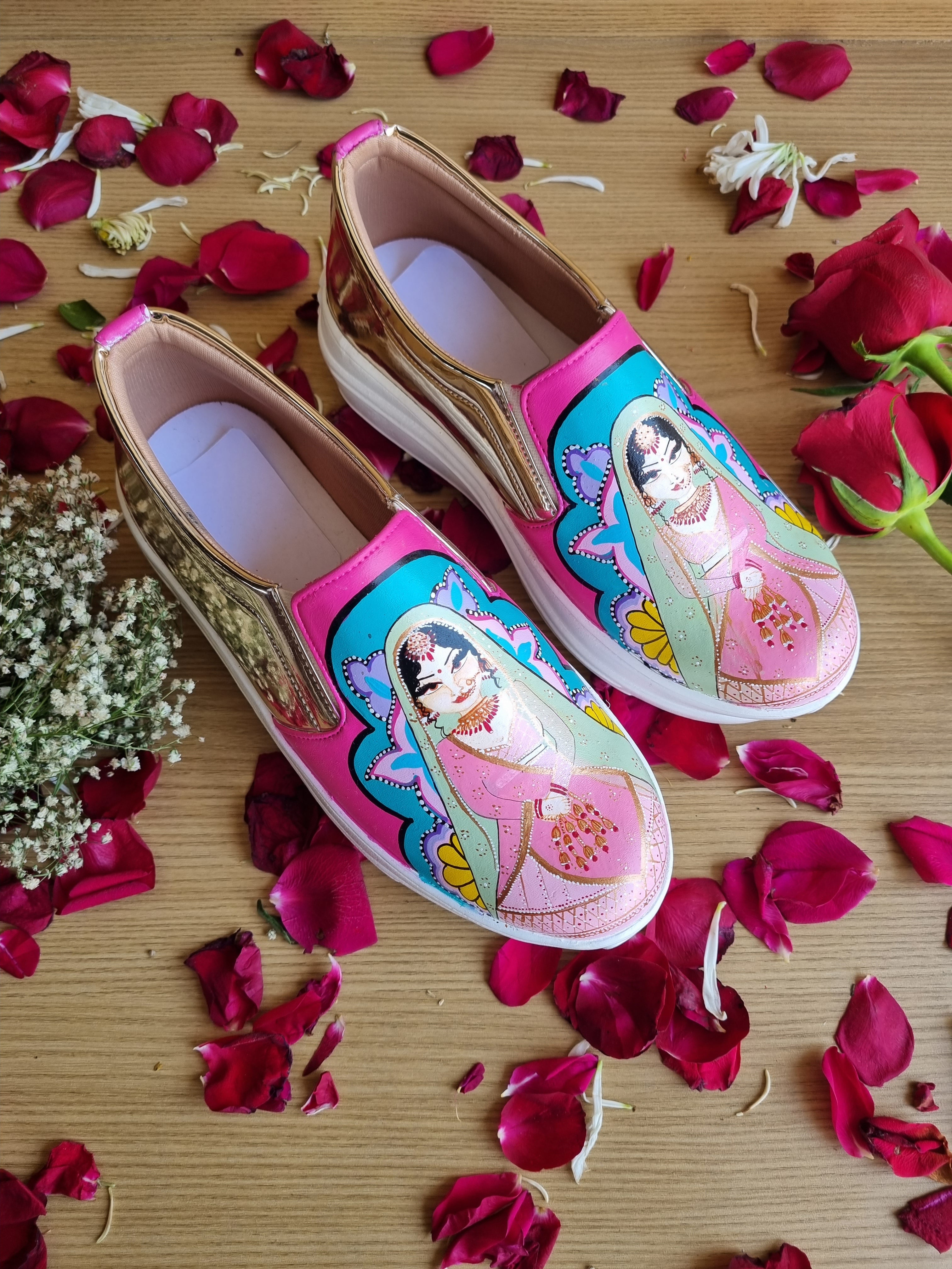 2 inch sneaker bridal heel