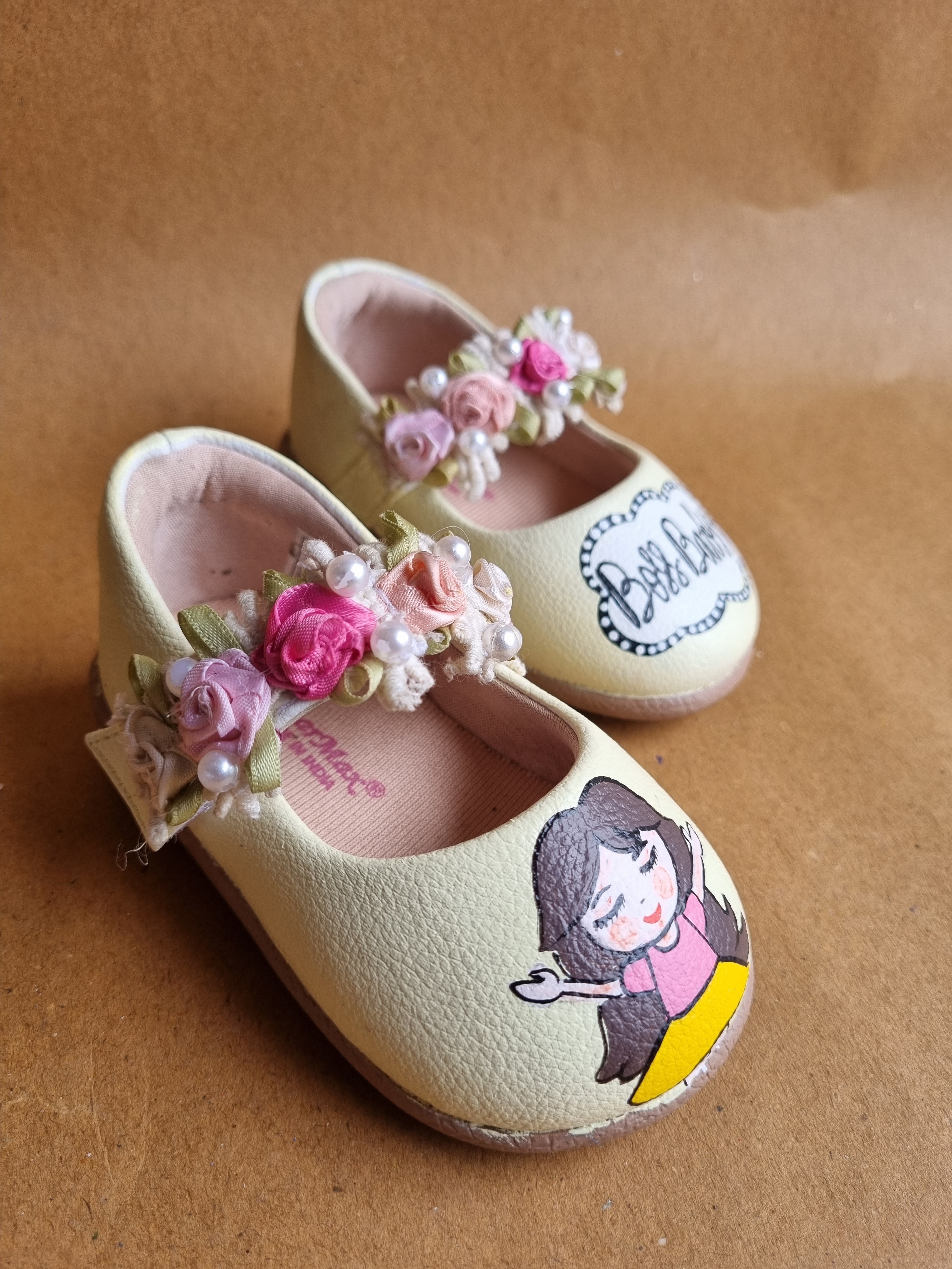 Lime yellow Closed boss baby sandals