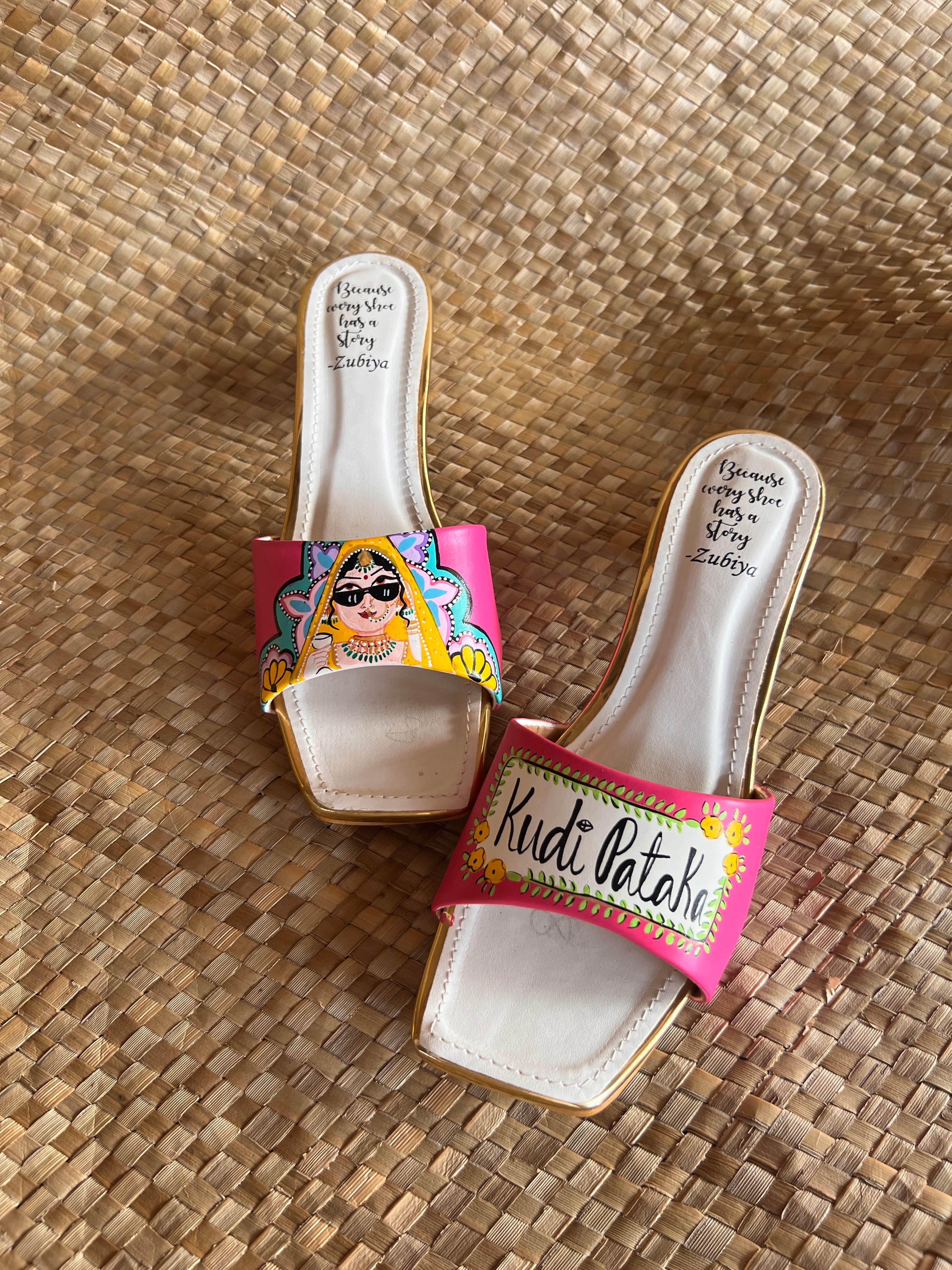 Hot Pink- Swag Dulhan Artwork Heels