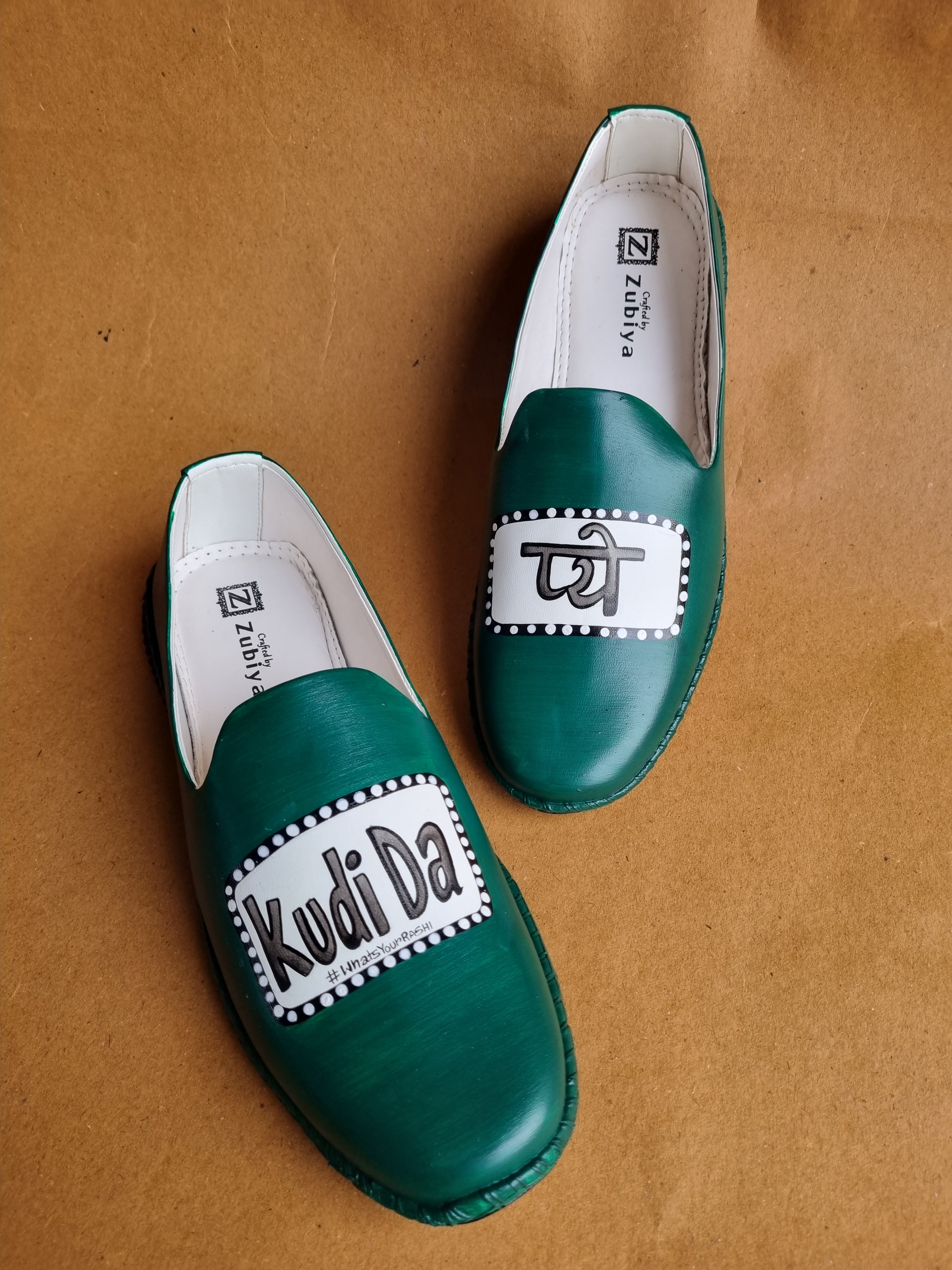 Kudi da pyo emerald green plain mojirs