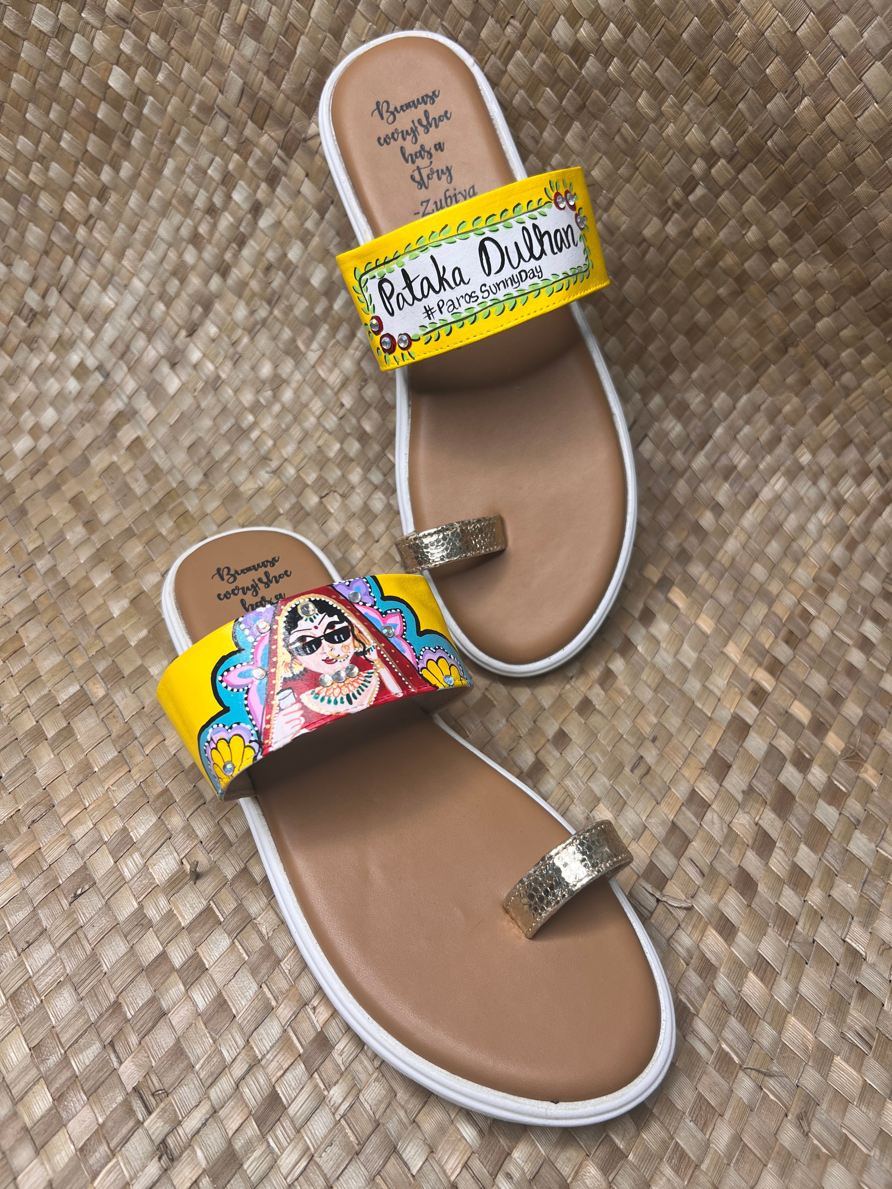 Yellow swag dulhan kohla slides