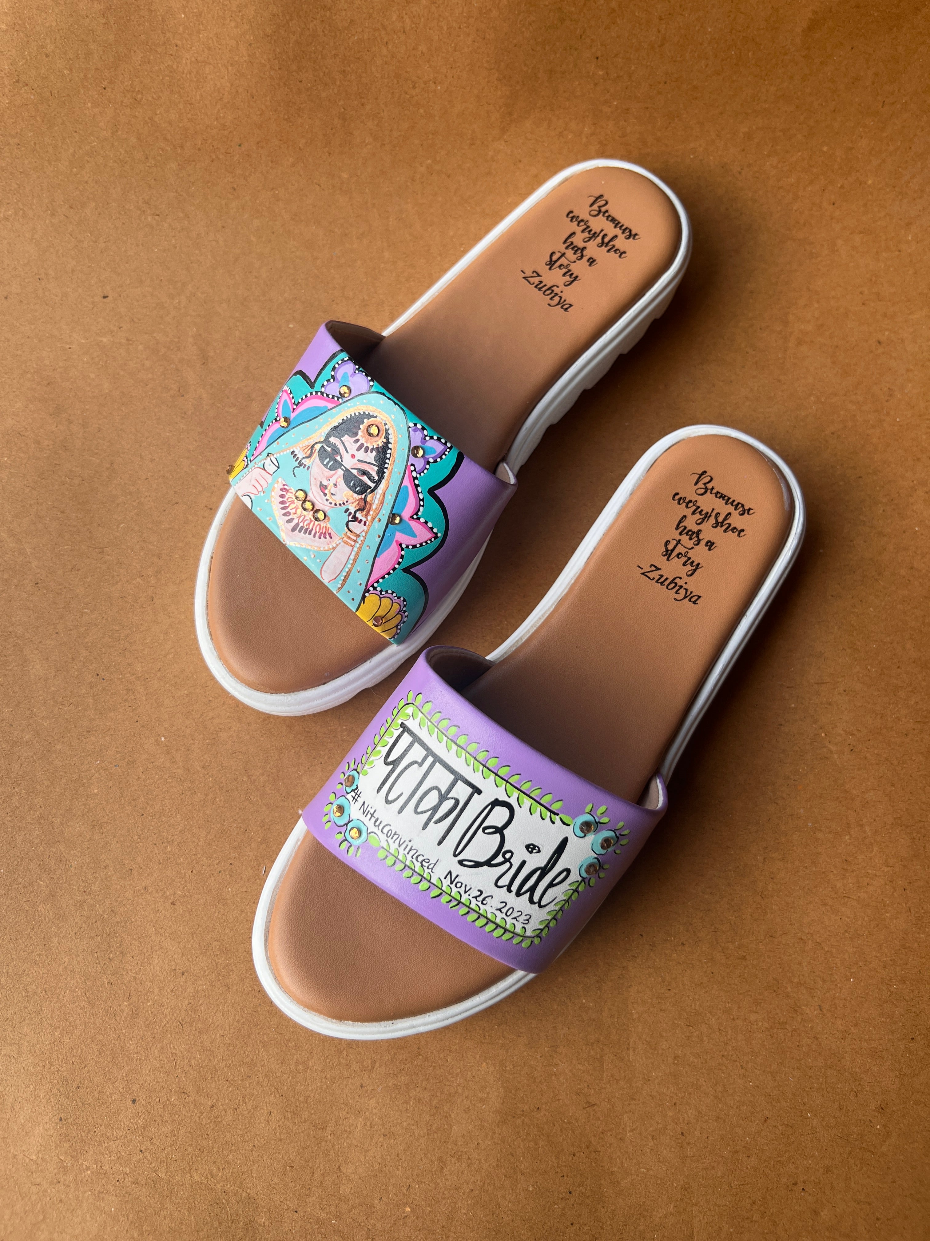 Lavender Swag Bride Flats