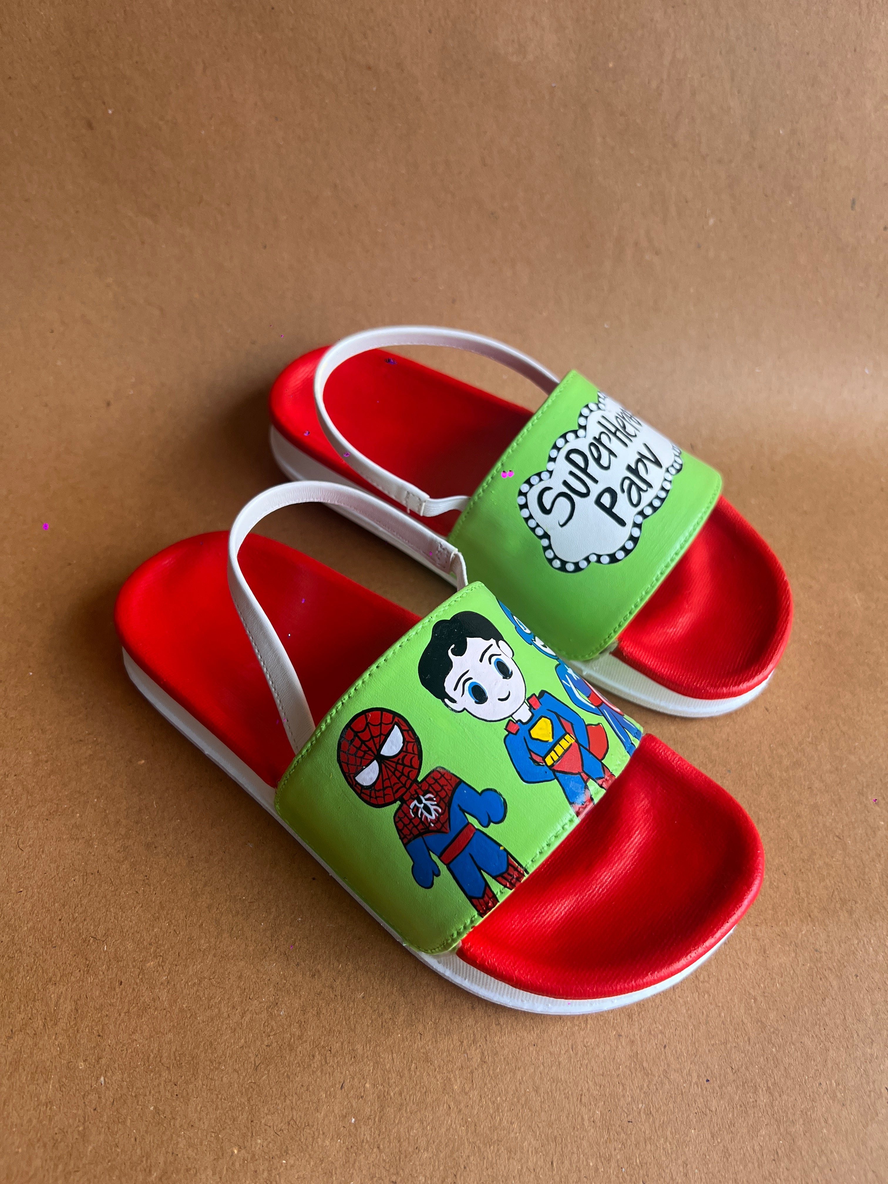 Custom Neon Super Hero Slides