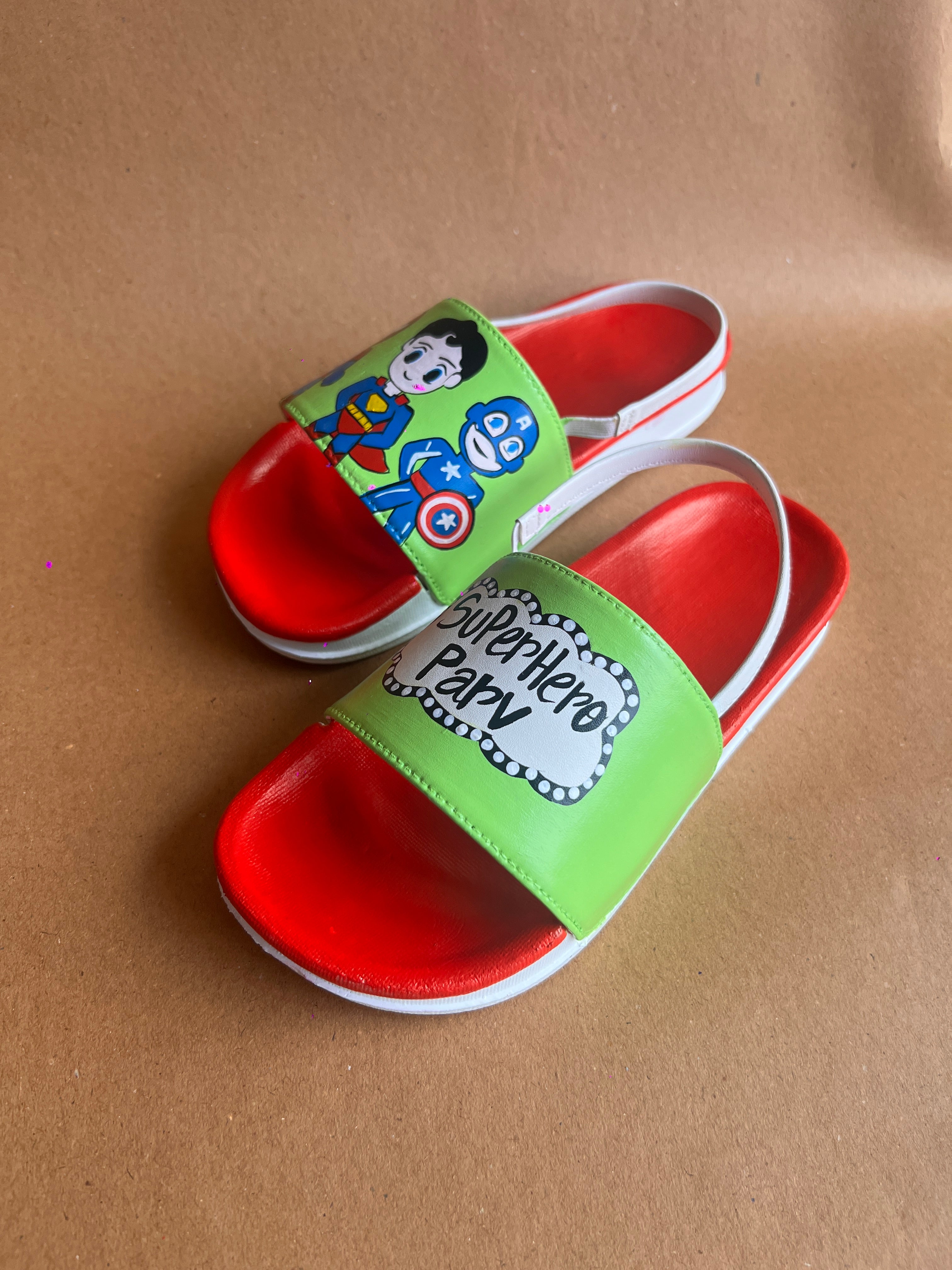 Custom Neon Super Hero Slides