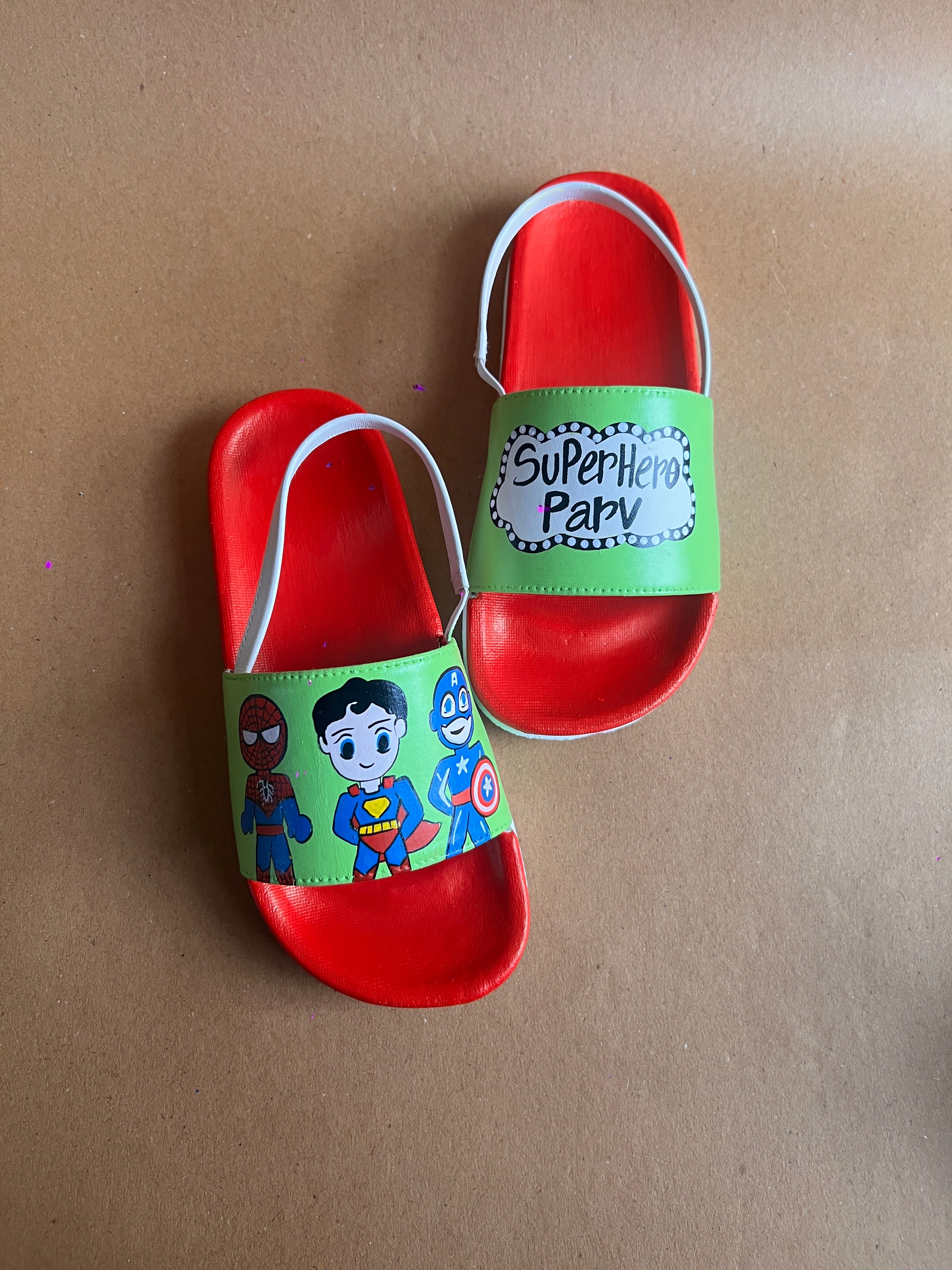 Custom Neon Super Hero Slides