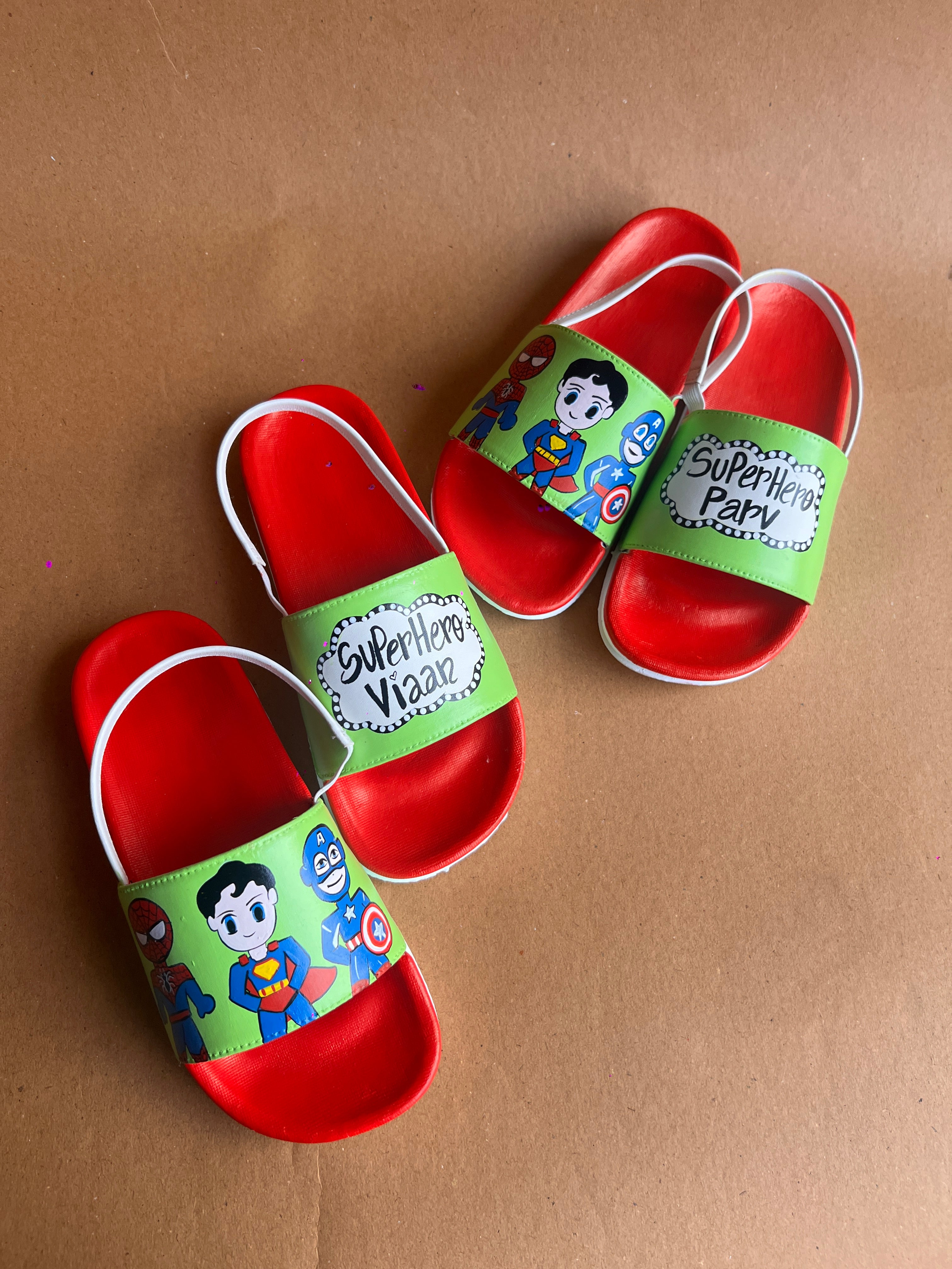 Custom Neon Super Hero Slides