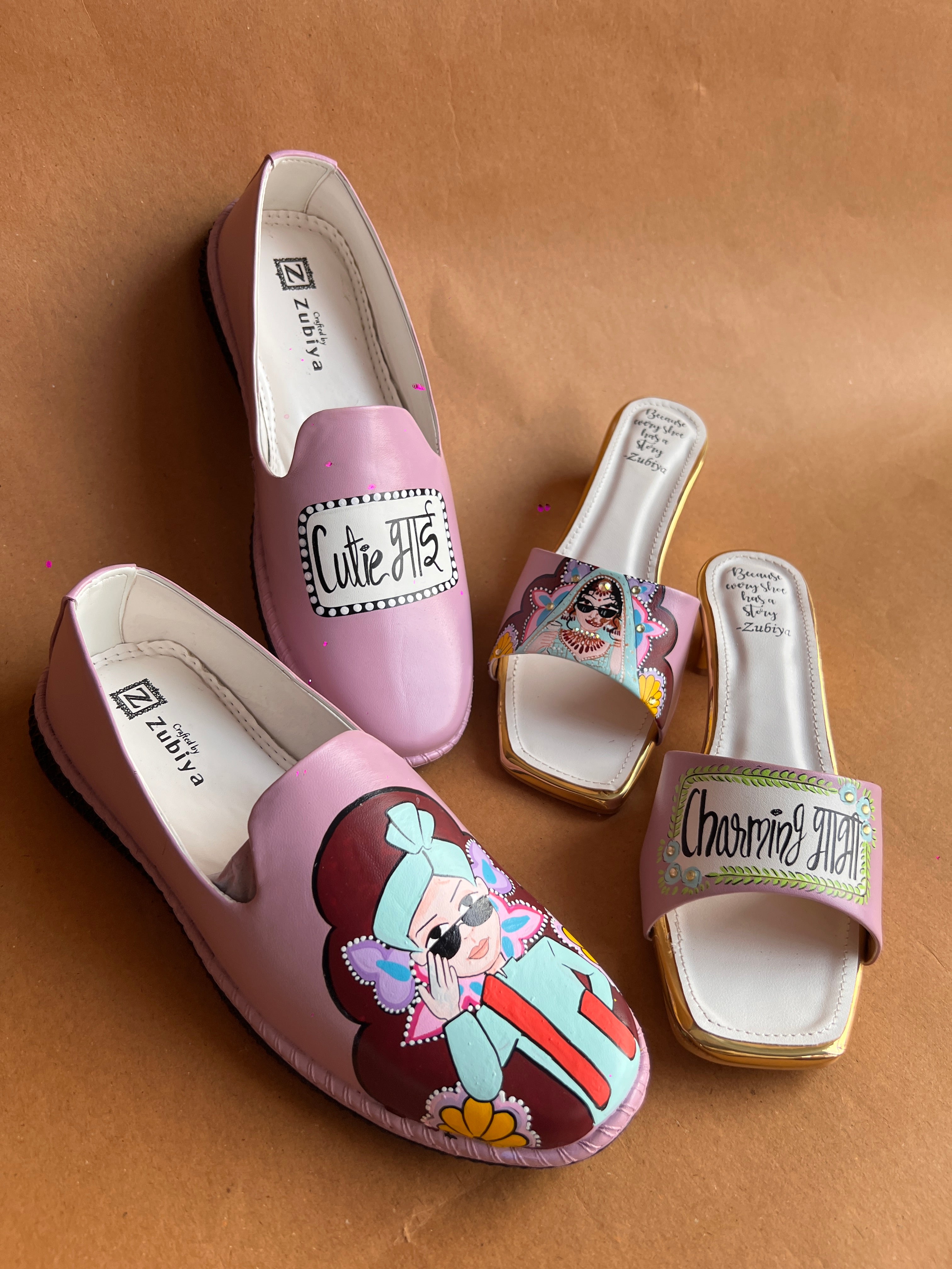 Cute bhai- charming bhabhi onion Pink swag couple combo