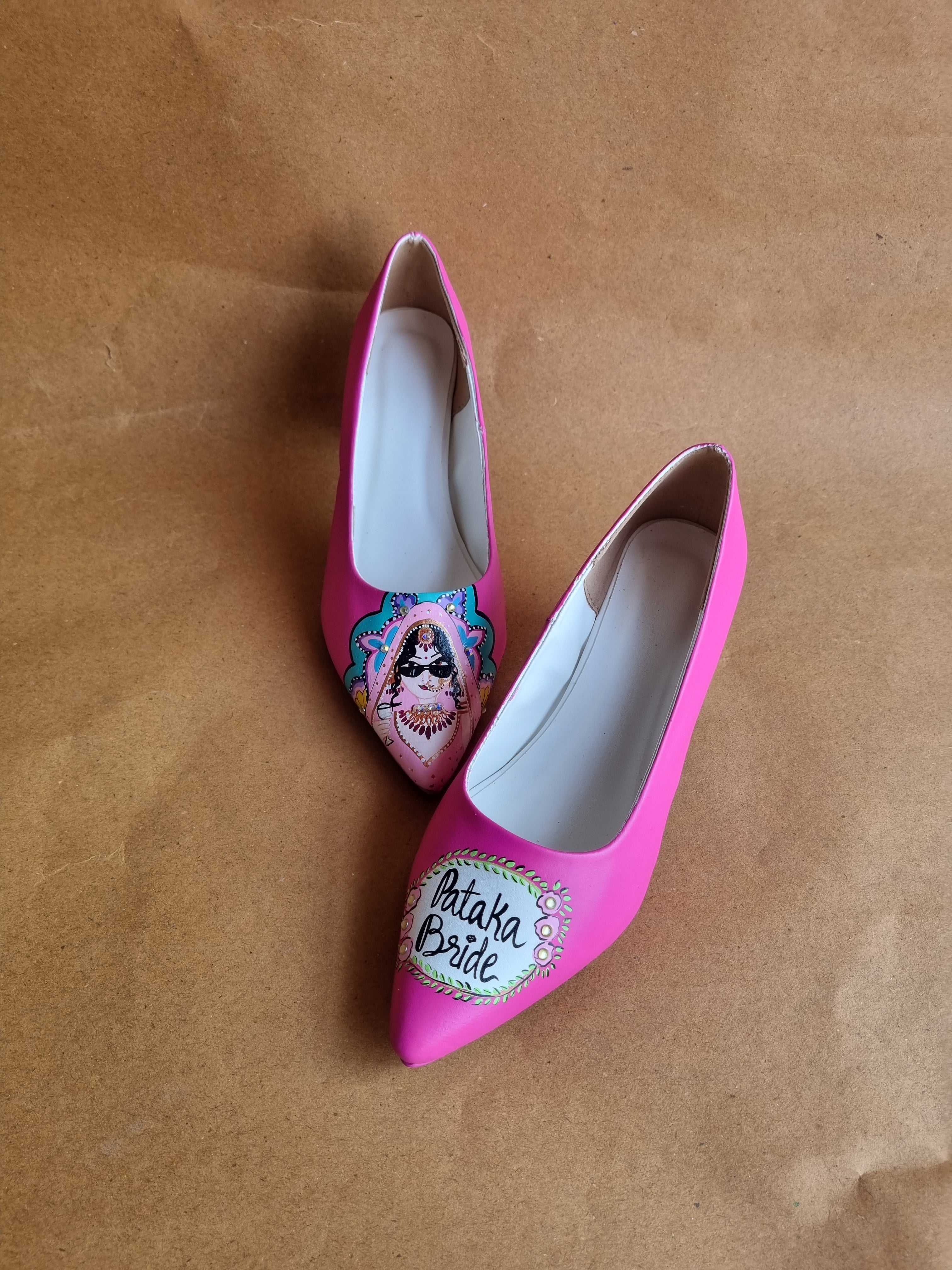 Hot pink Swag dulhan 2.5 pencil pumps