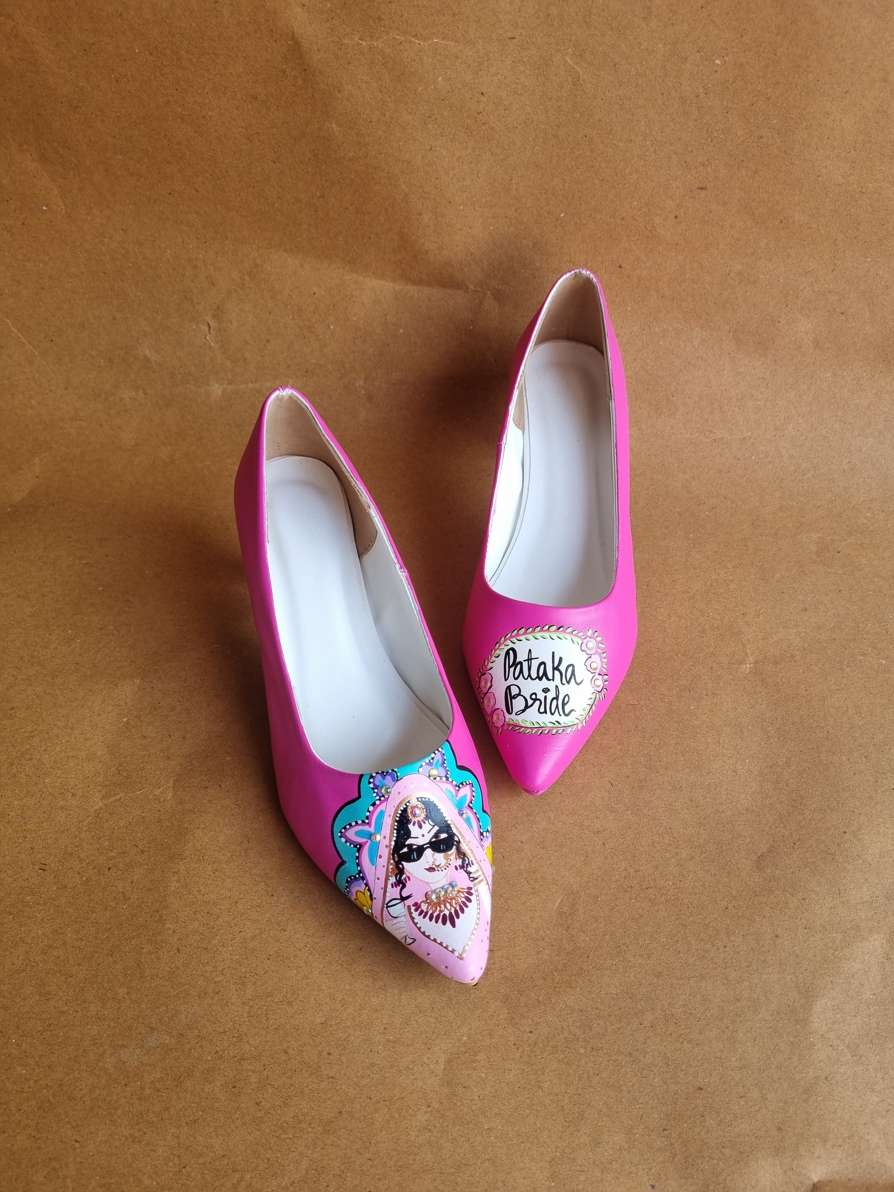 Hot pink Swag dulhan 2.5 pencil pumps