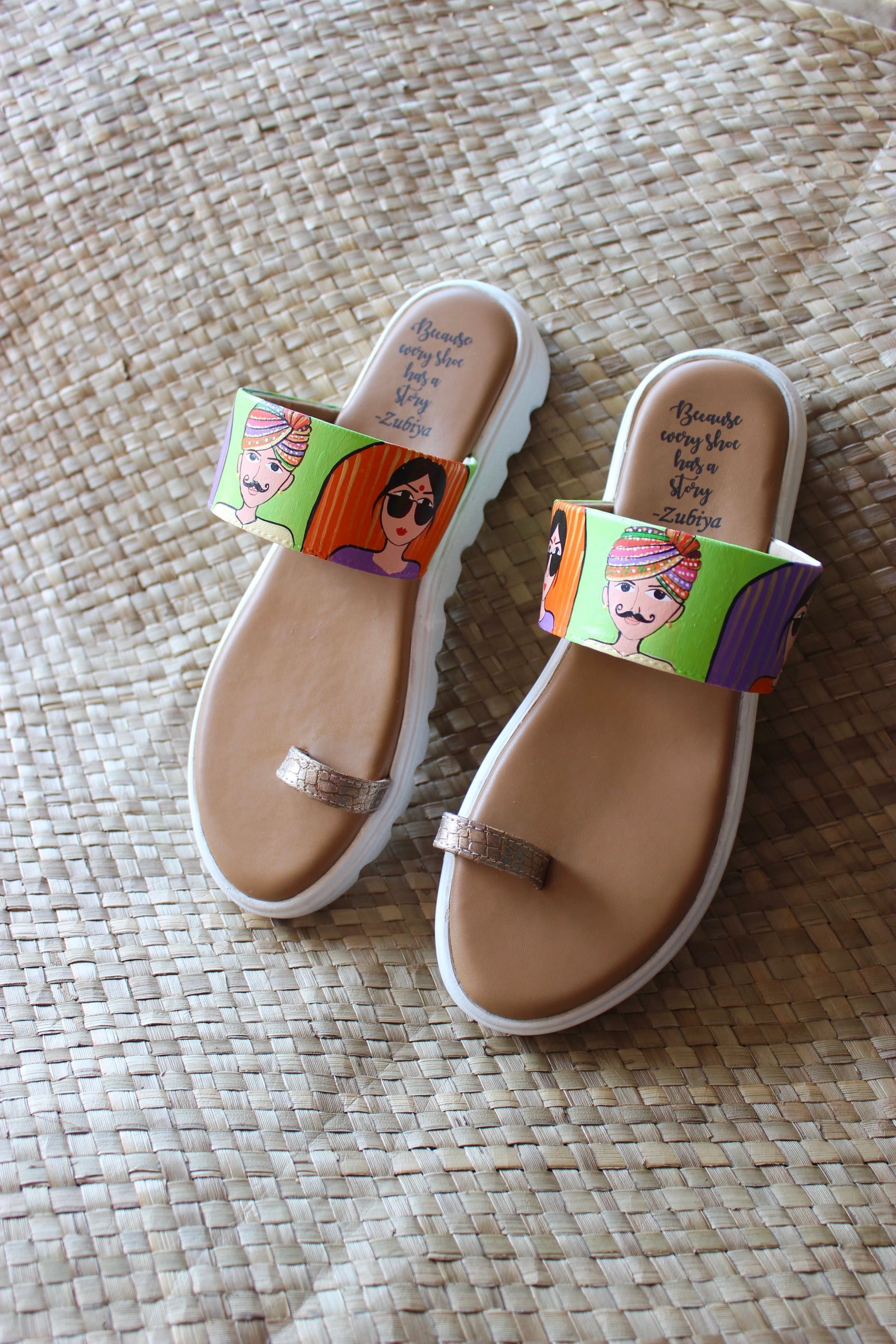 Neon Green Ethnic Thumb Zubis